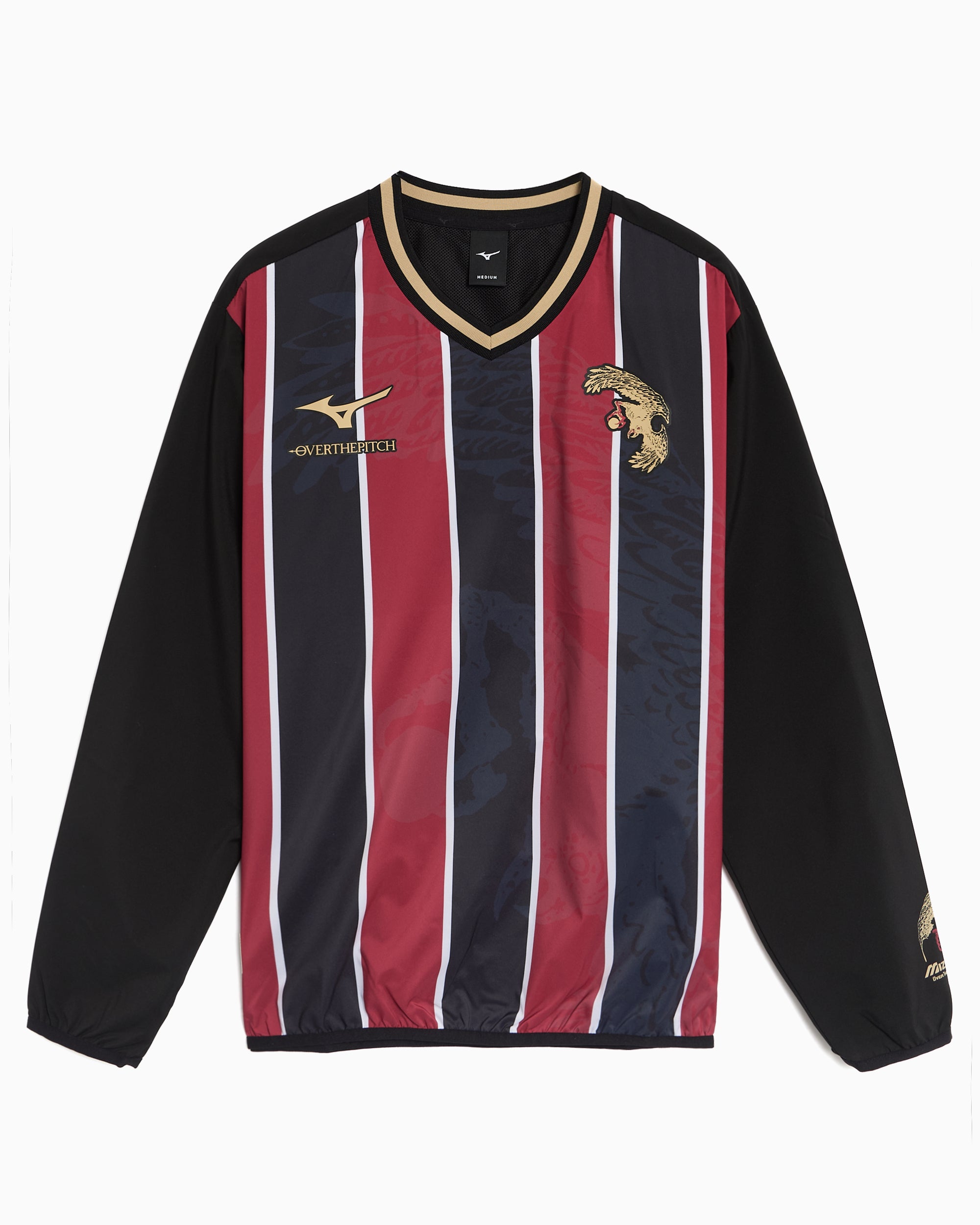Sweatshirts OVER THE PITCH x Mizuno Piste Striped Men's Sweatshirt - 32TPAJ0066