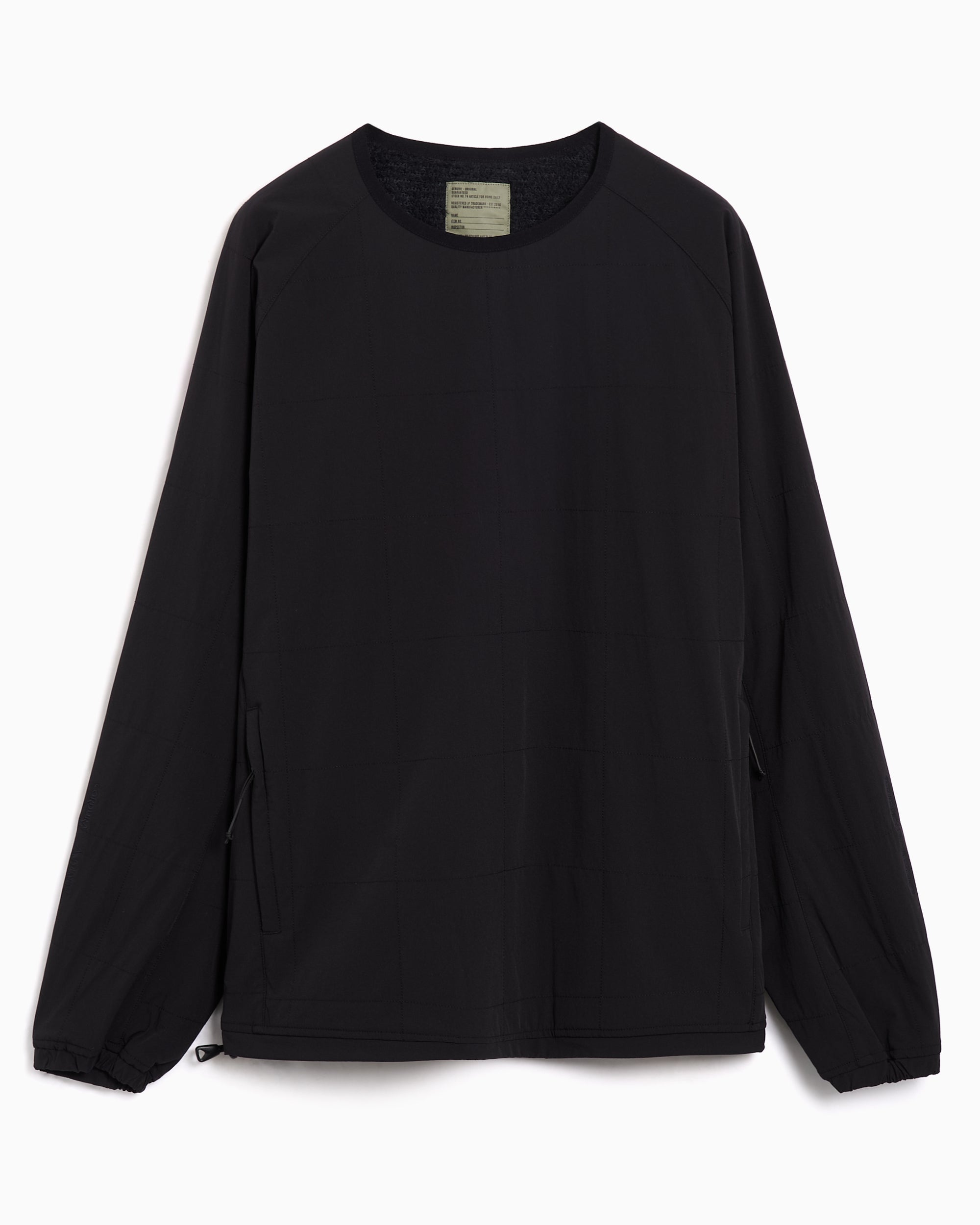 Sweatshirts Poliquant x Wild Things The ECWCS Deformed Quilting Relaxed Men's Sweatshirt - 2502006-BLACK