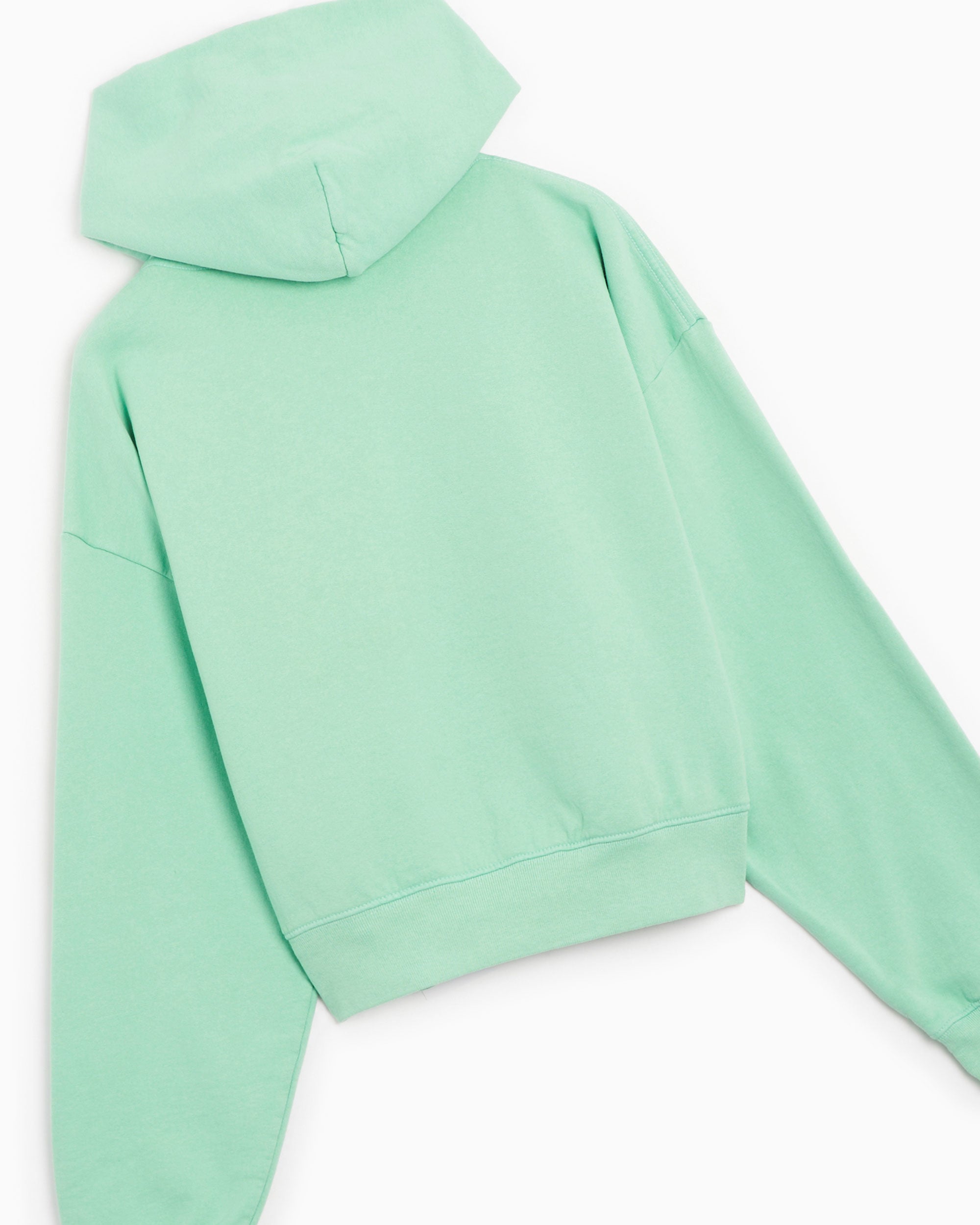 Sweatshirts Sporty & Rich Embroidered Italic Logo Women's Cropped Hoodie Women's Hoodie - HC861JD