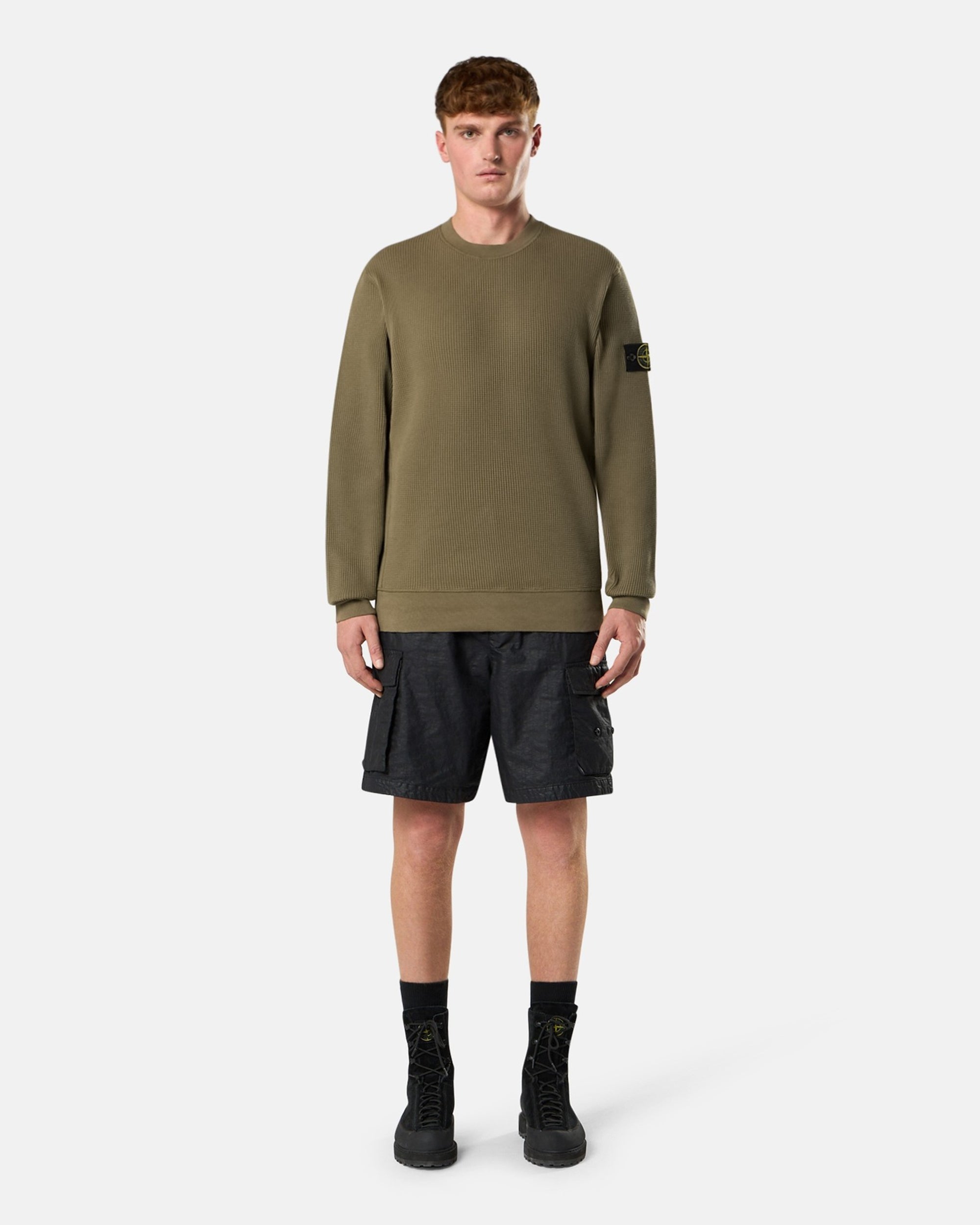 Sweatshirts Stone Island Waffle Men's Sweatshirt - L1S156100056-V005G