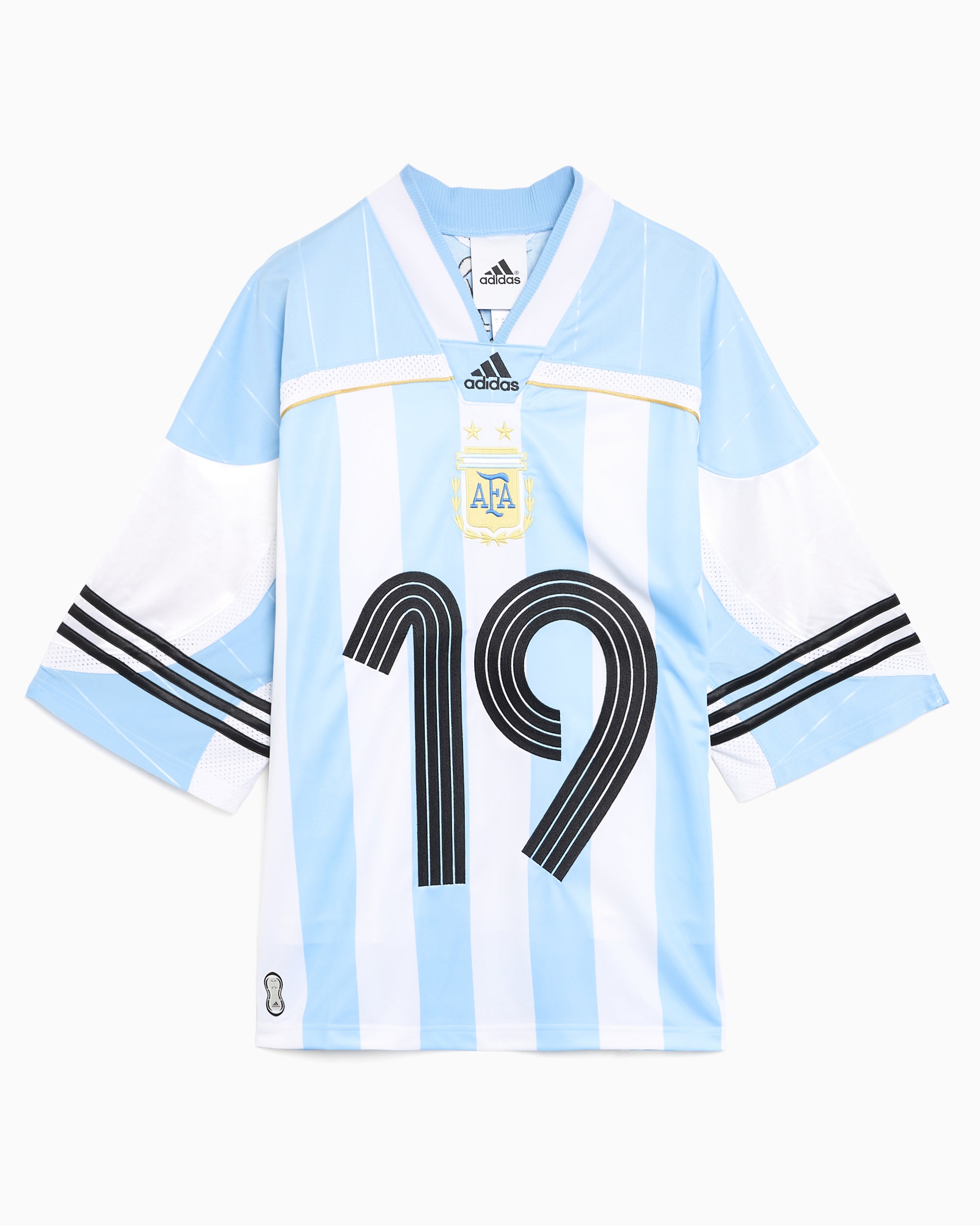 T-Shirts adidas Originals Bringback Remixed "Argentina" Logo Half-Sleeved Relaxed Men's Jersey T-Shirt - KD5982