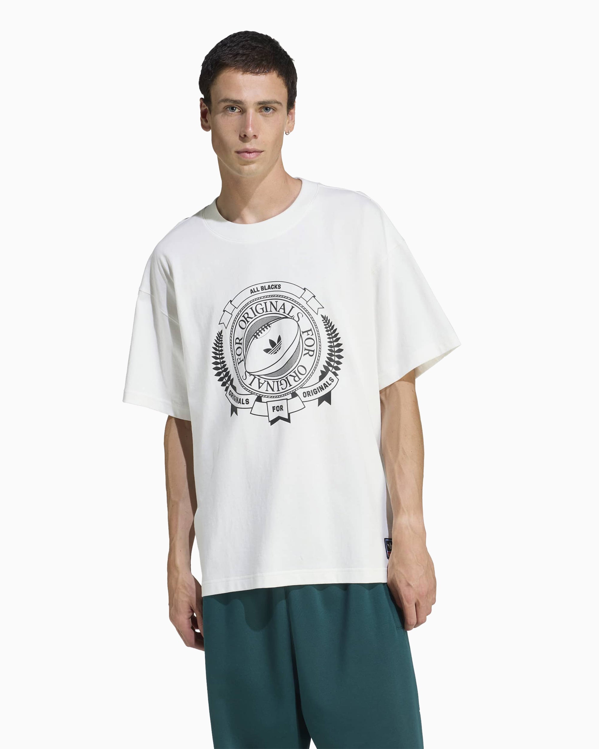 T-Shirts adidas Originals x All Blacks Graphic Relaxed Men's T-Shirt - KG4649