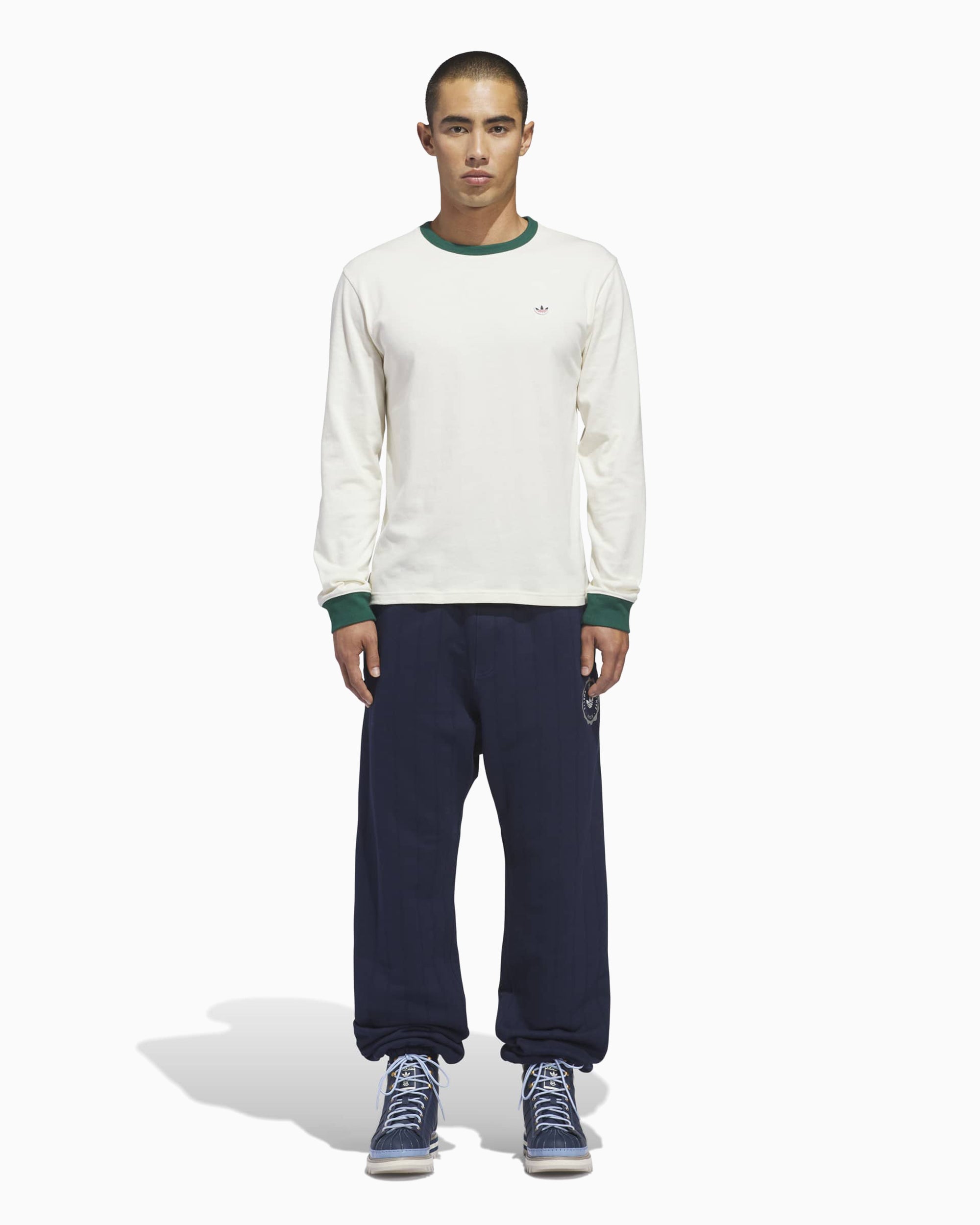 T-Shirts adidas Originals x CLOT Rib Logo Long-Sleeved Unisex T-Shirt - JM7456