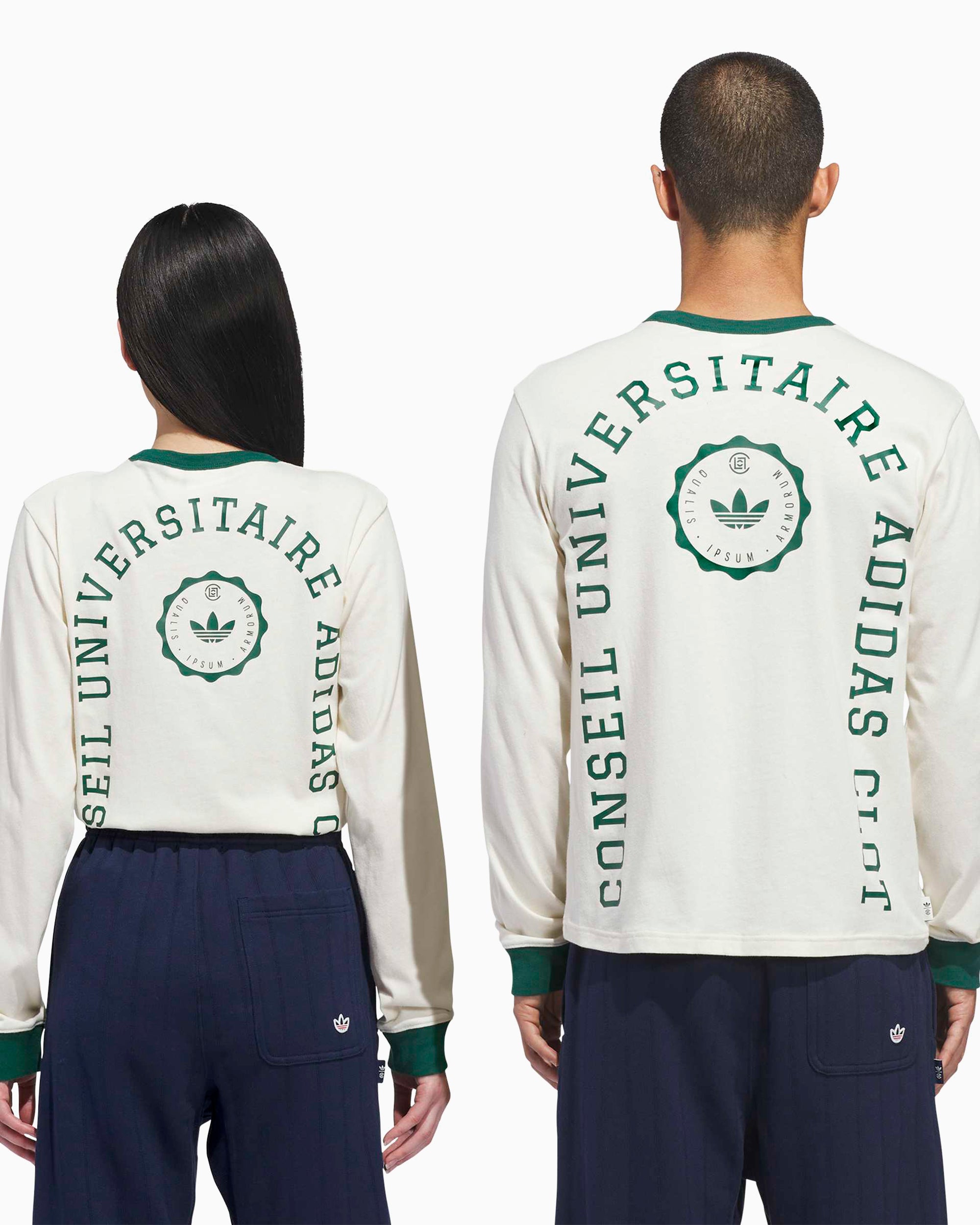 T-Shirts adidas Originals x CLOT Rib Logo Long-Sleeved Unisex T-Shirt - JM7456