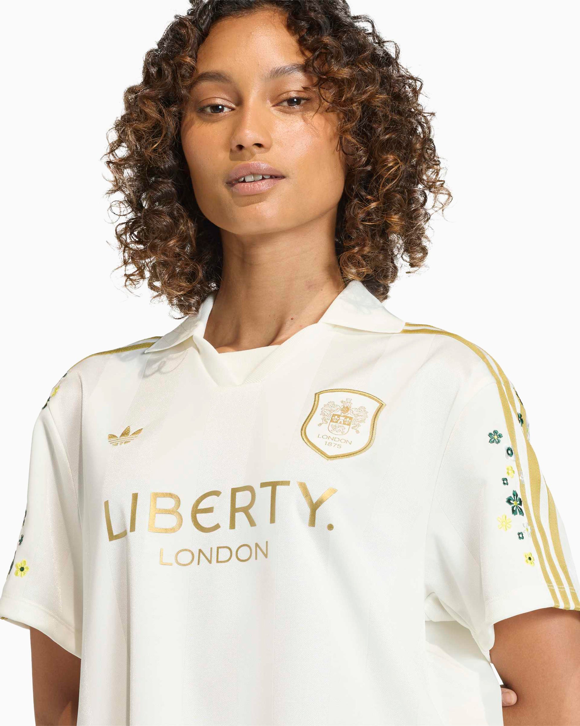 T-Shirts adidas Originals x Liberty London Logo Relaxed Women's Jersey T-Shirt - KF3309