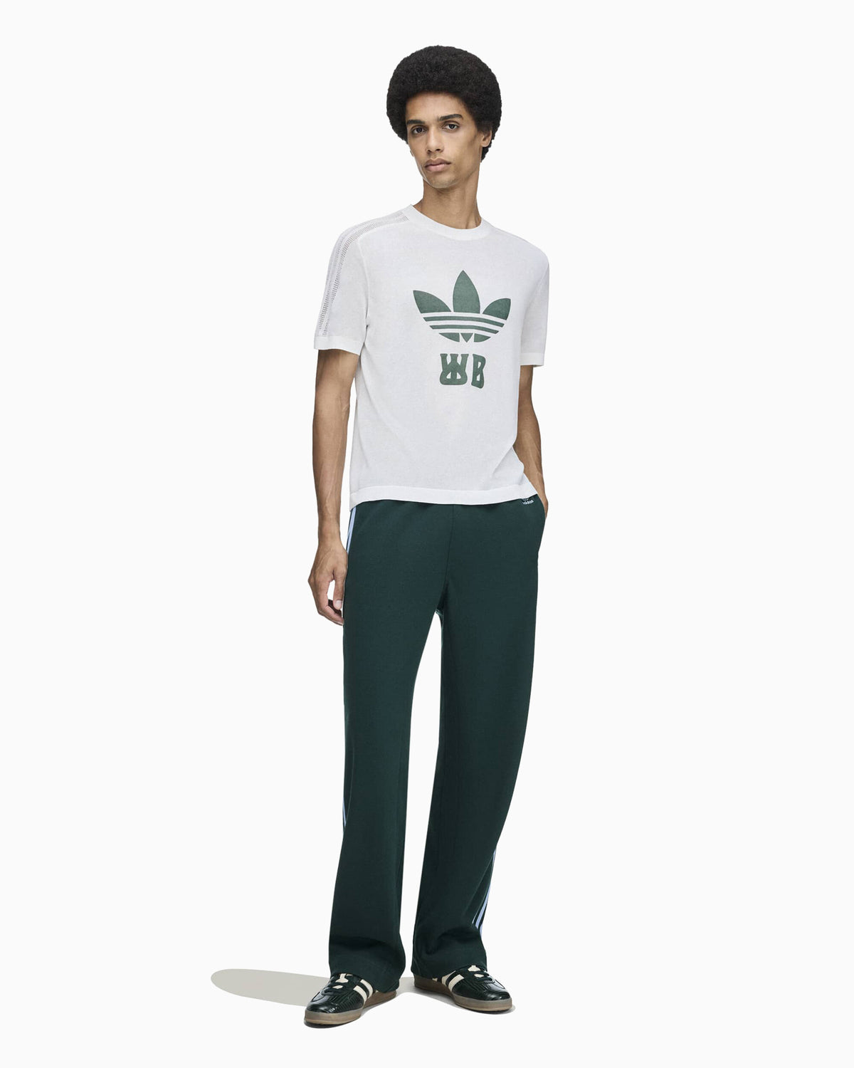 T-Shirts adidas Originals x Wales Bonner Logo Relaxed Men's T-Shirt - HY5017