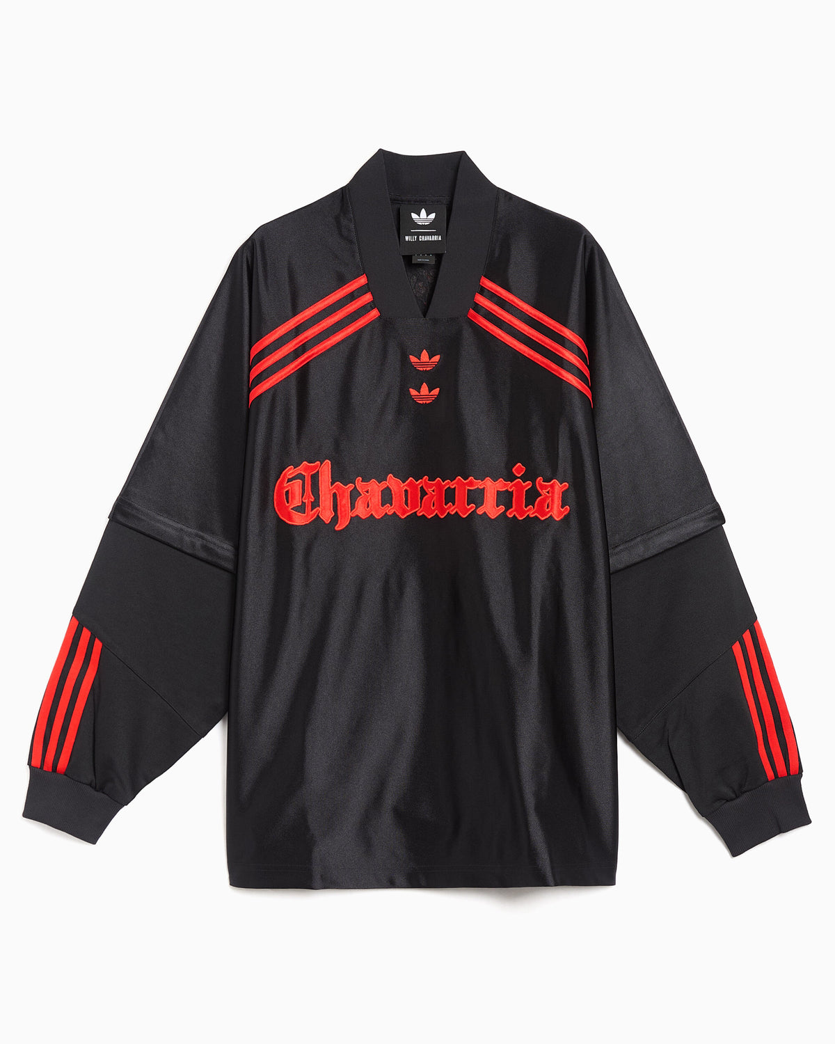 T-Shirts adidas Originals x Willy Chavarria "Dazzle" Graphic Long-Sleeved Oversize Men's Jersey T-Shirt - KZ3116