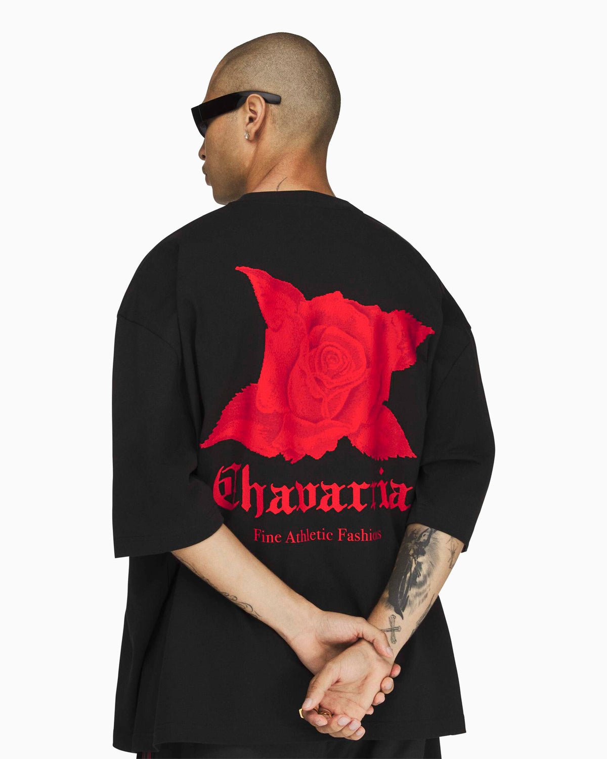 T-Shirts adidas Originals x Willy Chavarria "Rose" Graphic Oversize Men's T-Shirt - KZ3115