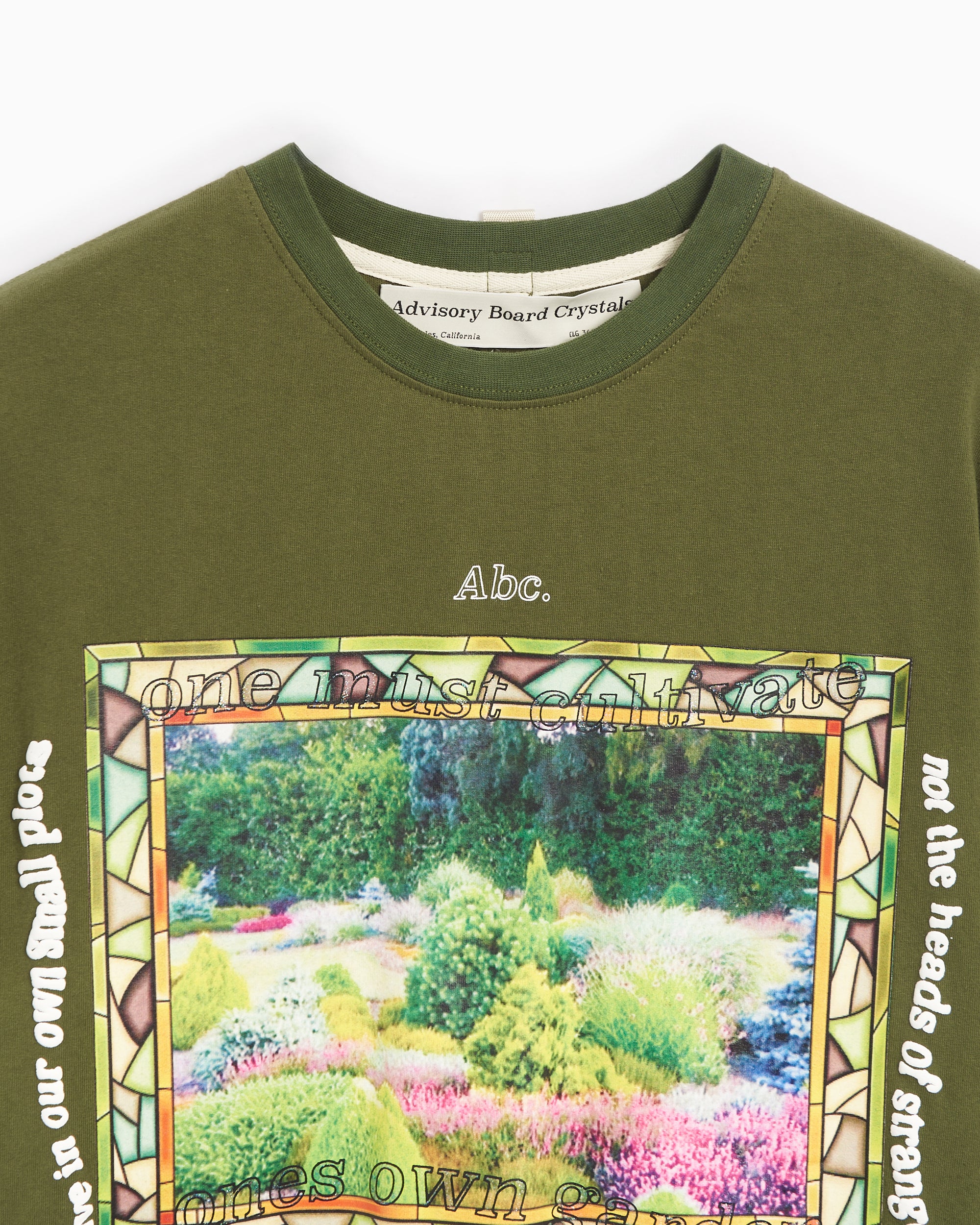 T-Shirts Advisory Board Crystals Abc. Voltaire Men's T-Shirt Men's T-Shirt - ABC-CT-T001-VOLT-BRONZE GREEN