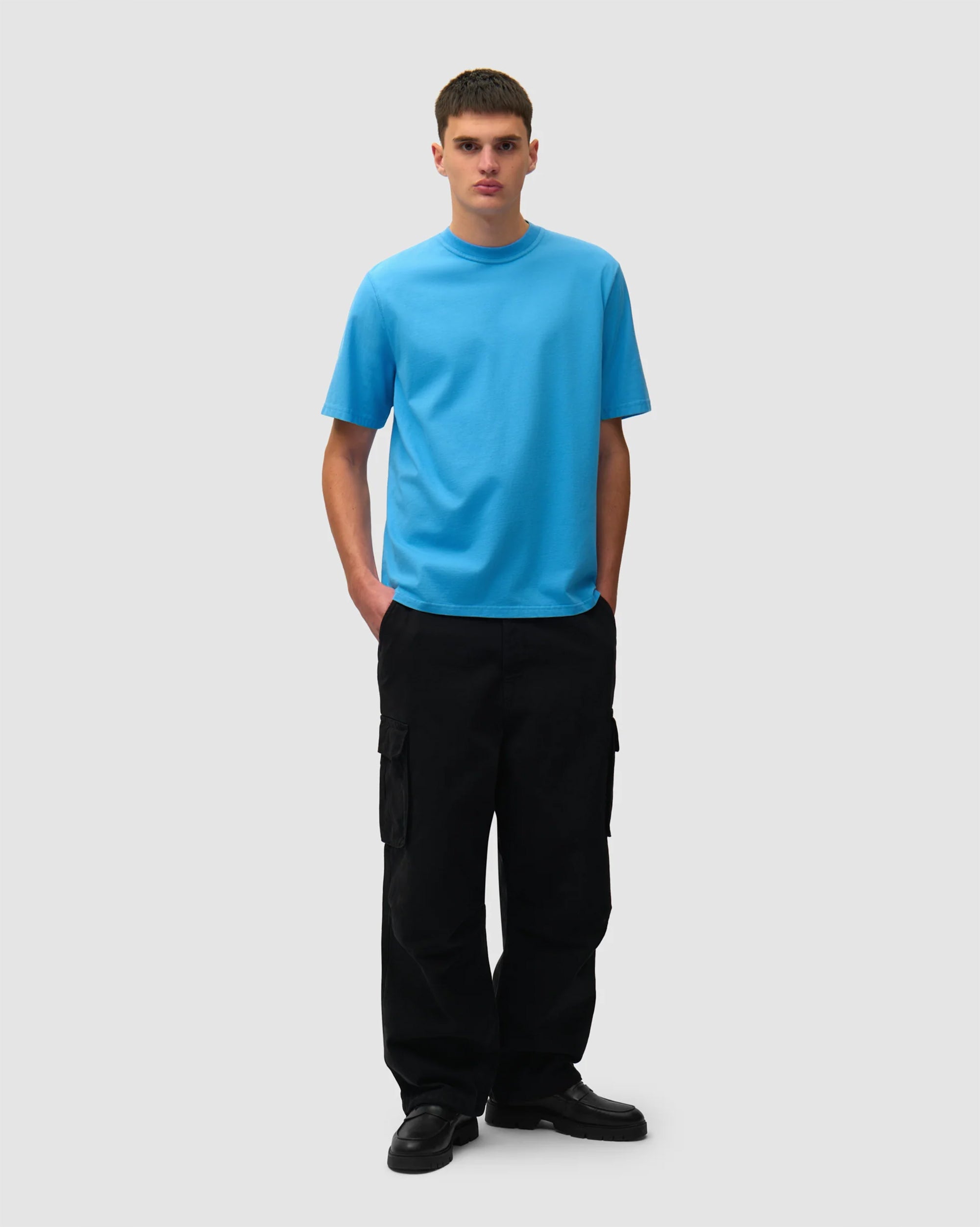 T-Shirts Arte Antwerp Blurry Back Graphic Relaxed Men's T-Shirt - SS26-101T-Blue