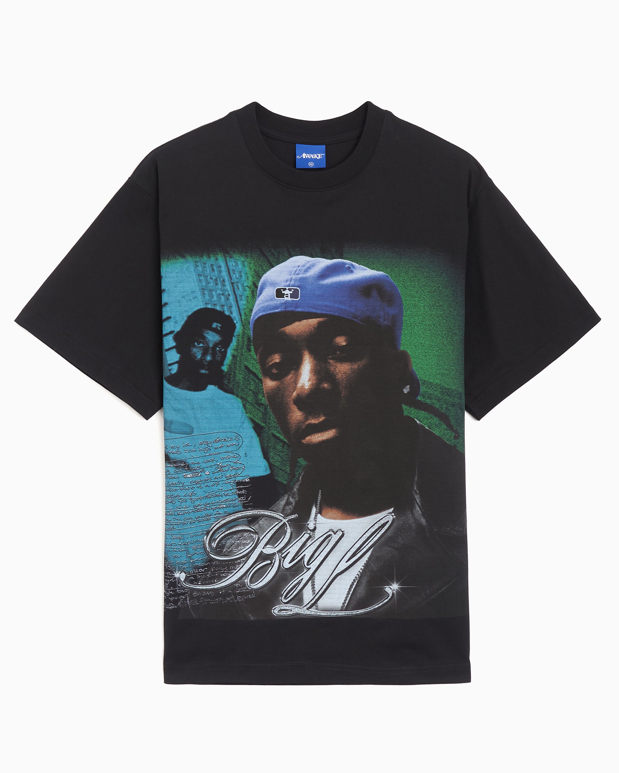 T-Shirts Awake NY x Big L "Ebonics" Graphic Men's T-Shirt - AWK-SP26-TS006-BLK