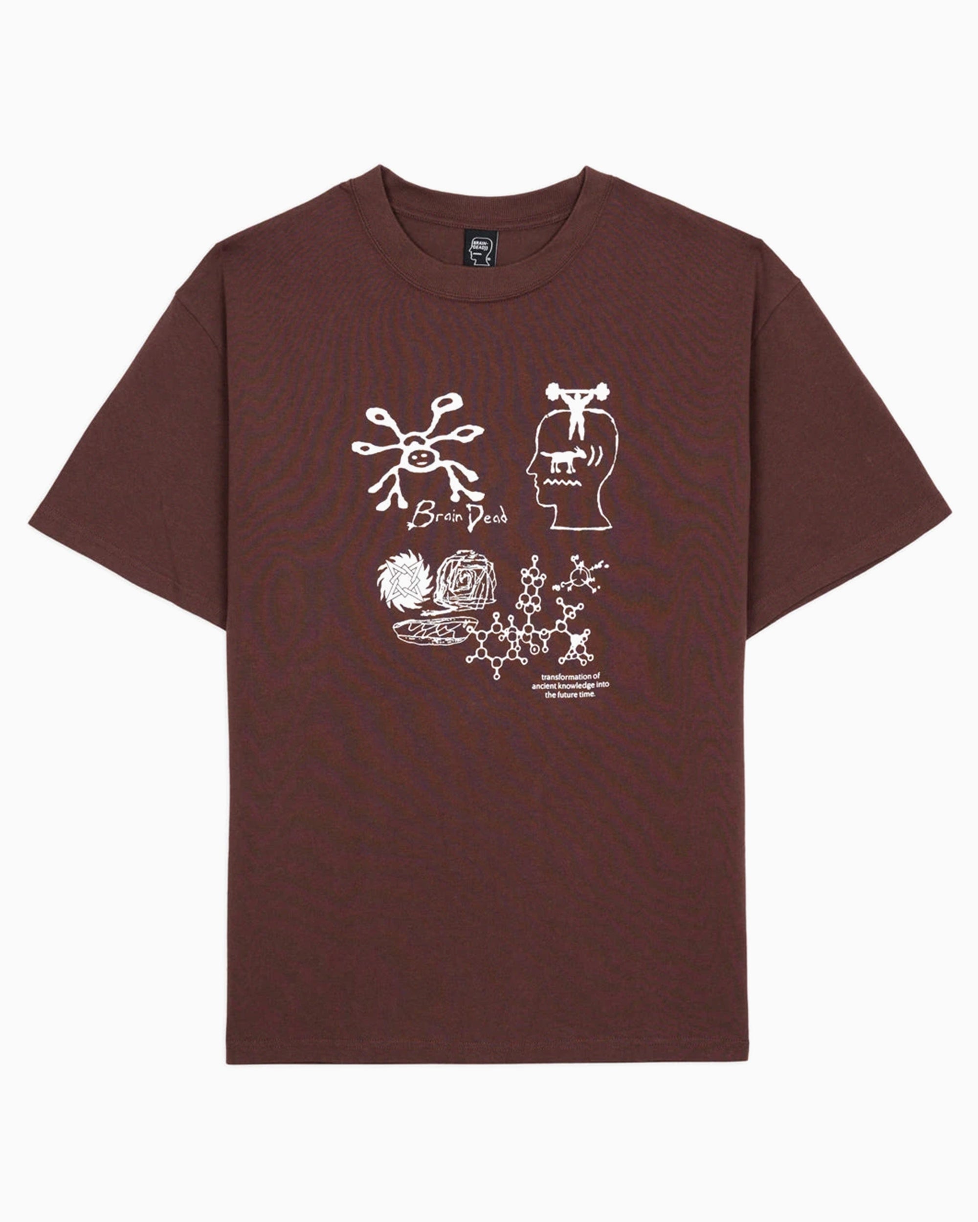 T-Shirts Brain Dead Ancient Knowledge Graphic Men's T-Shirt - BDP26T00005066RD12