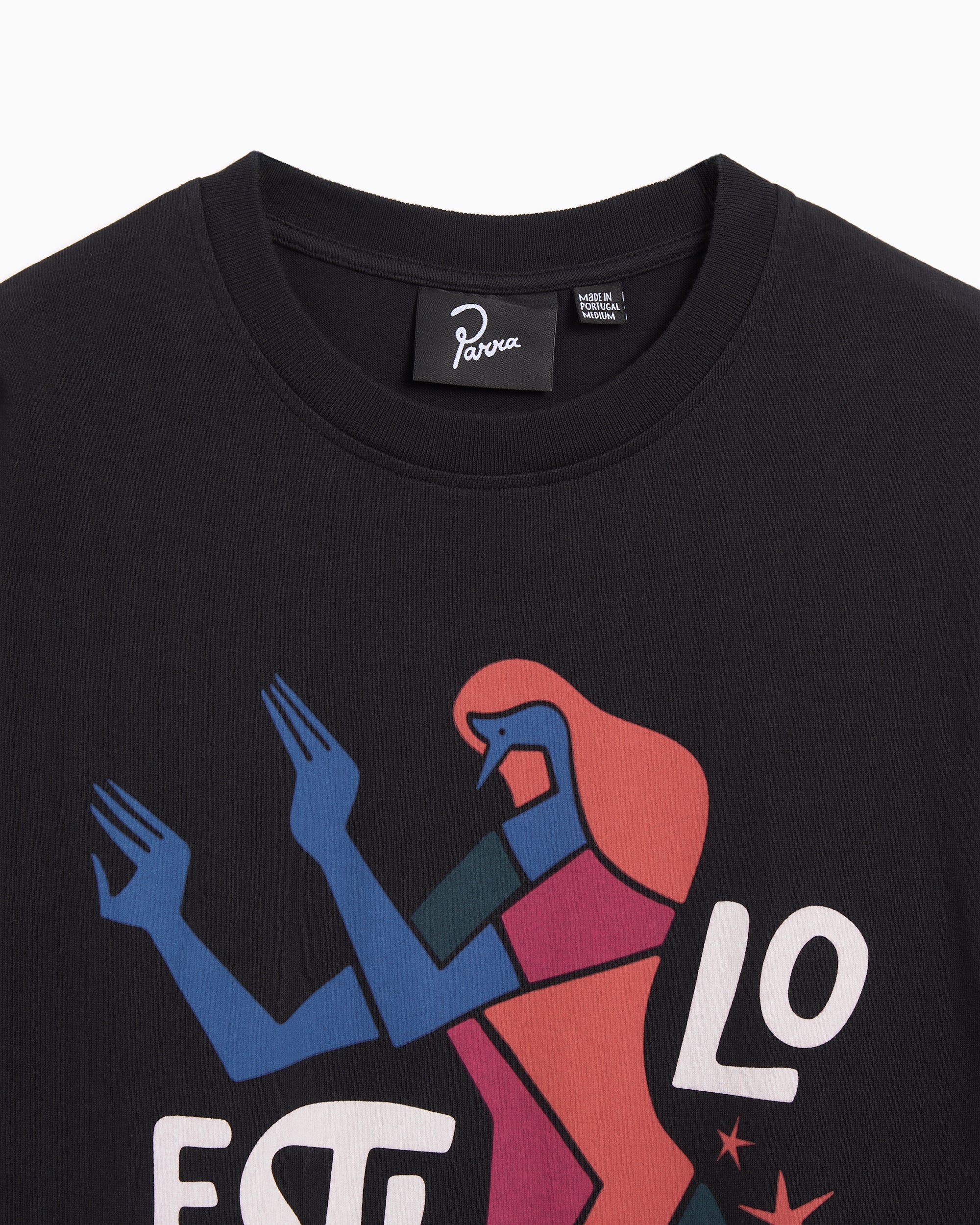 T-Shirts by Parra Estilo Disco Graphic Relaxed Men's T-Shirt - 54210-BLACK