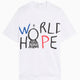 T-Shirt com gráfico Oversize Comme Des Garçons Shirt x Dan Perjovschi "World Hope" para homem