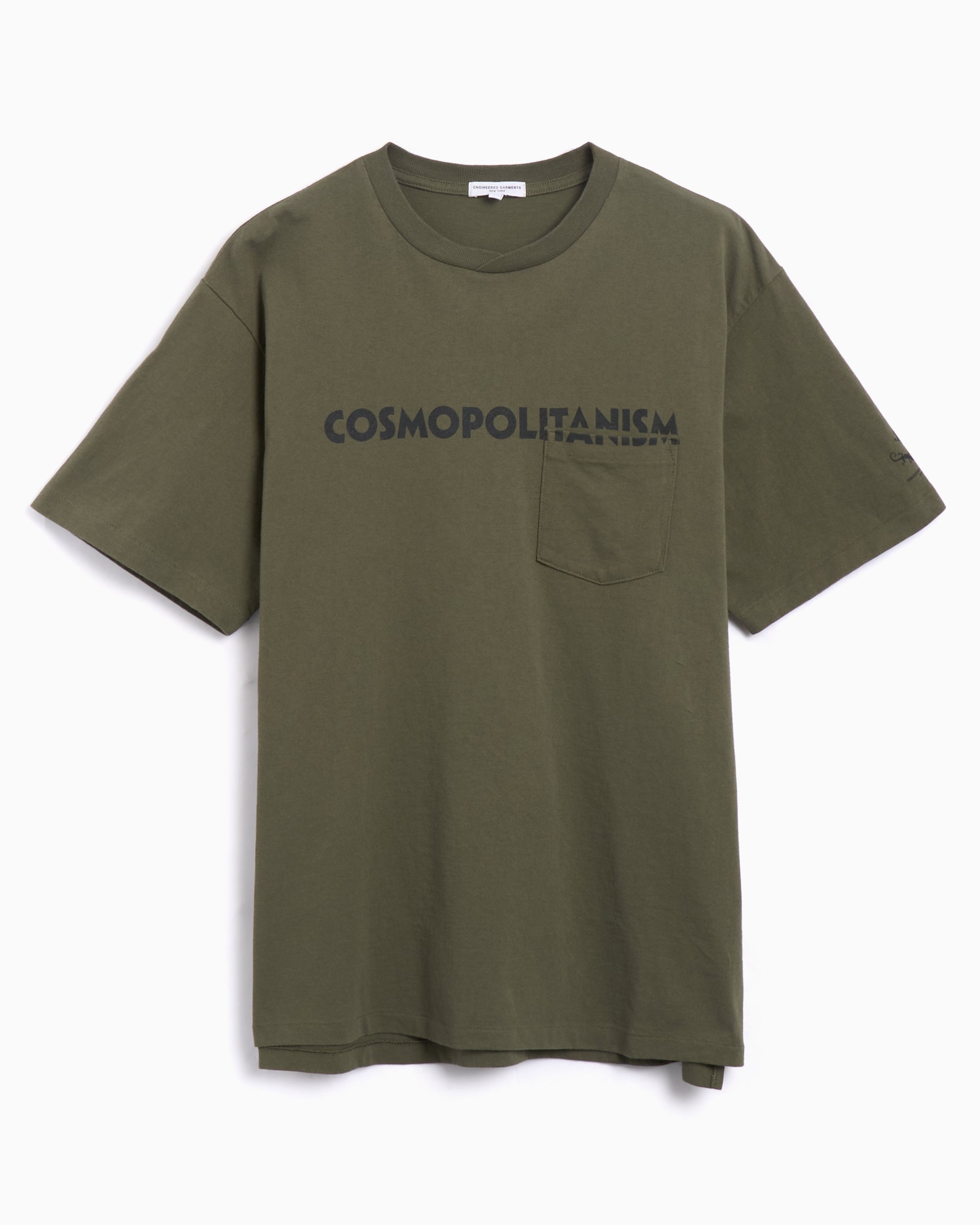 T-Shirts Engineered Garments Printed Cross Crew Neck Men's T-Shirt Men's T-Shirt - 25S1H010-NP167