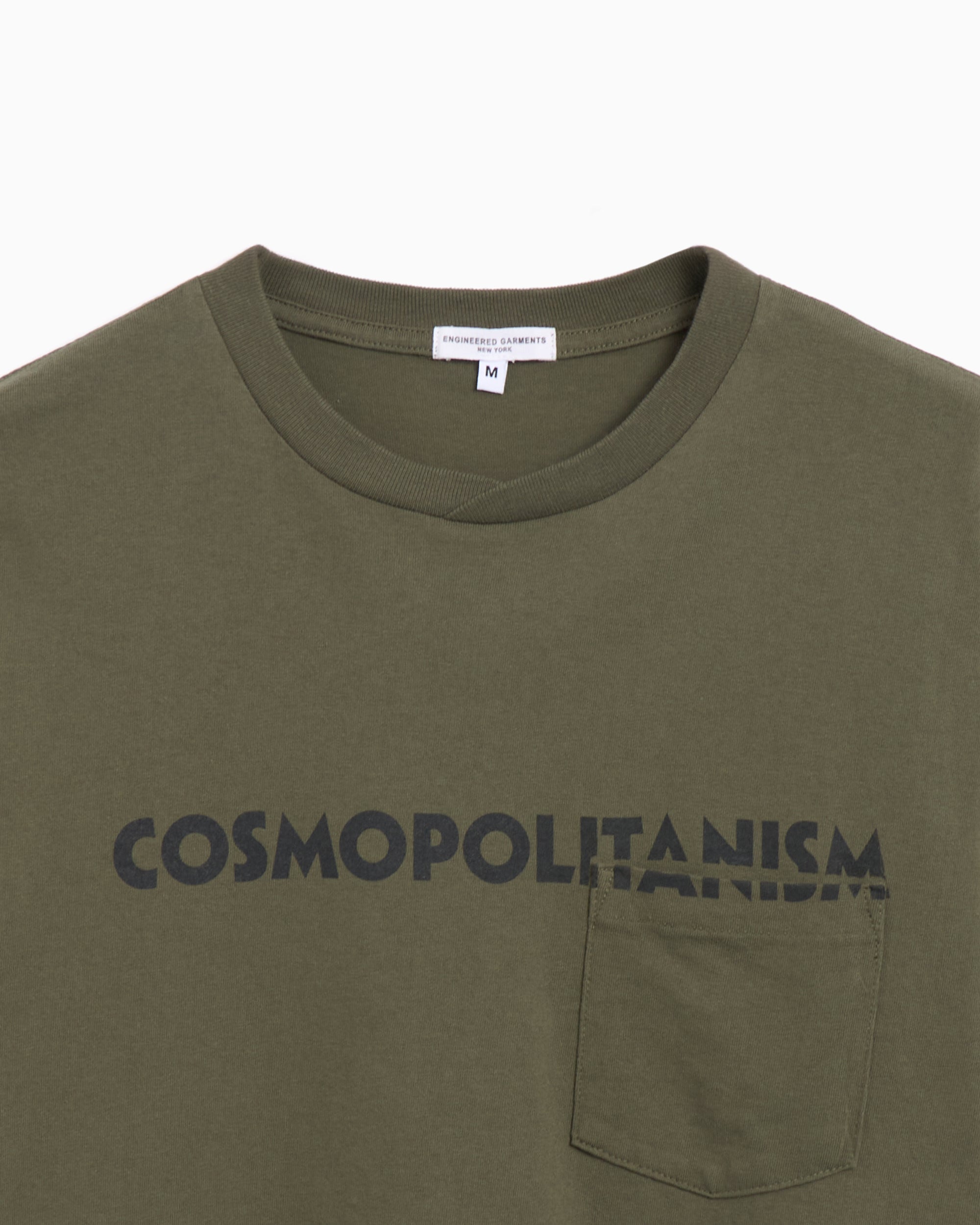 T-Shirts Engineered Garments Printed Cross Crew Neck Men's T-Shirt Men's T-Shirt - 25S1H010-NP167