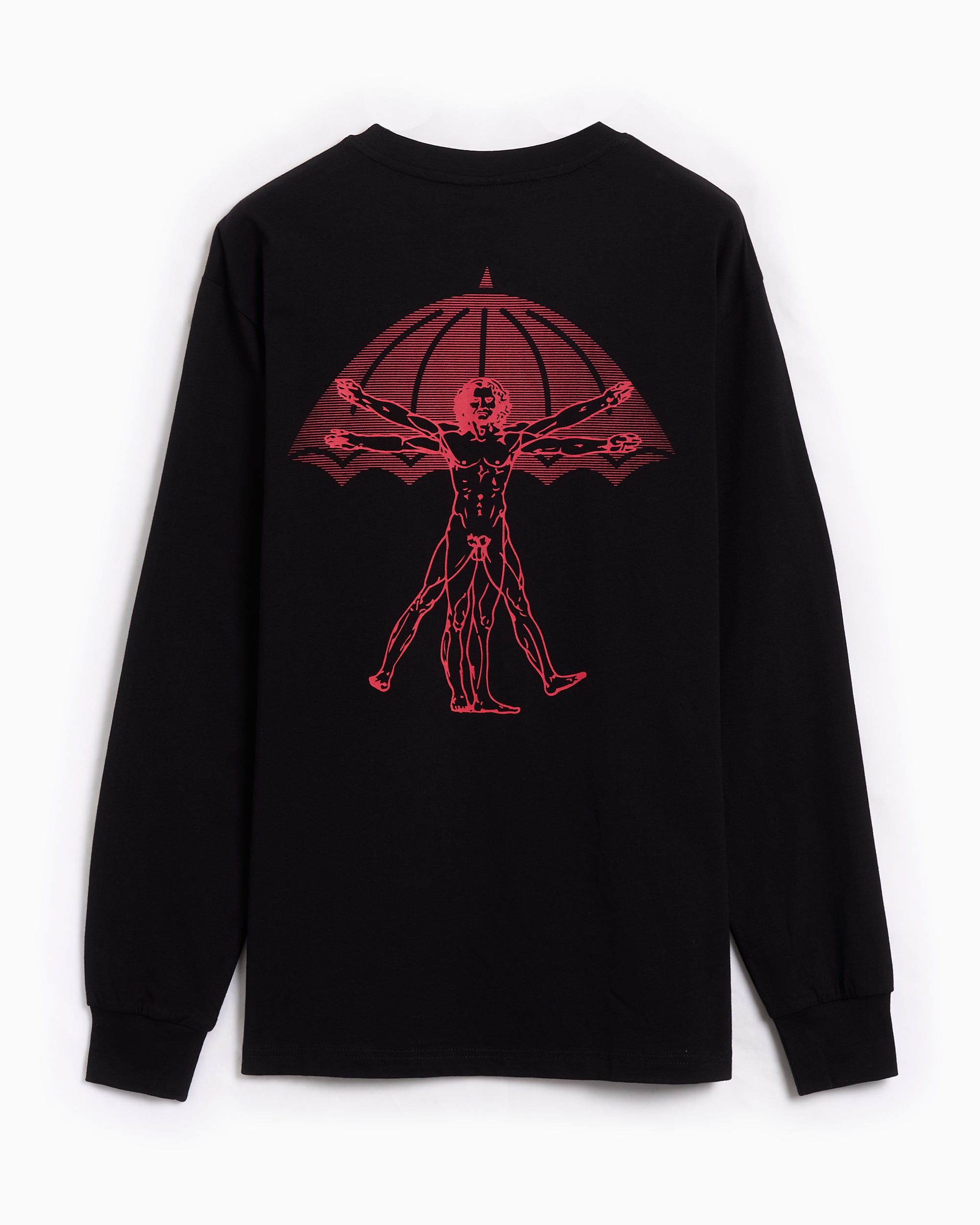 T-Shirts Hélas. Vitruve Graphic Long-Sleeved Relaxed Men's T-Shirt - A05S3D1TEELSL02