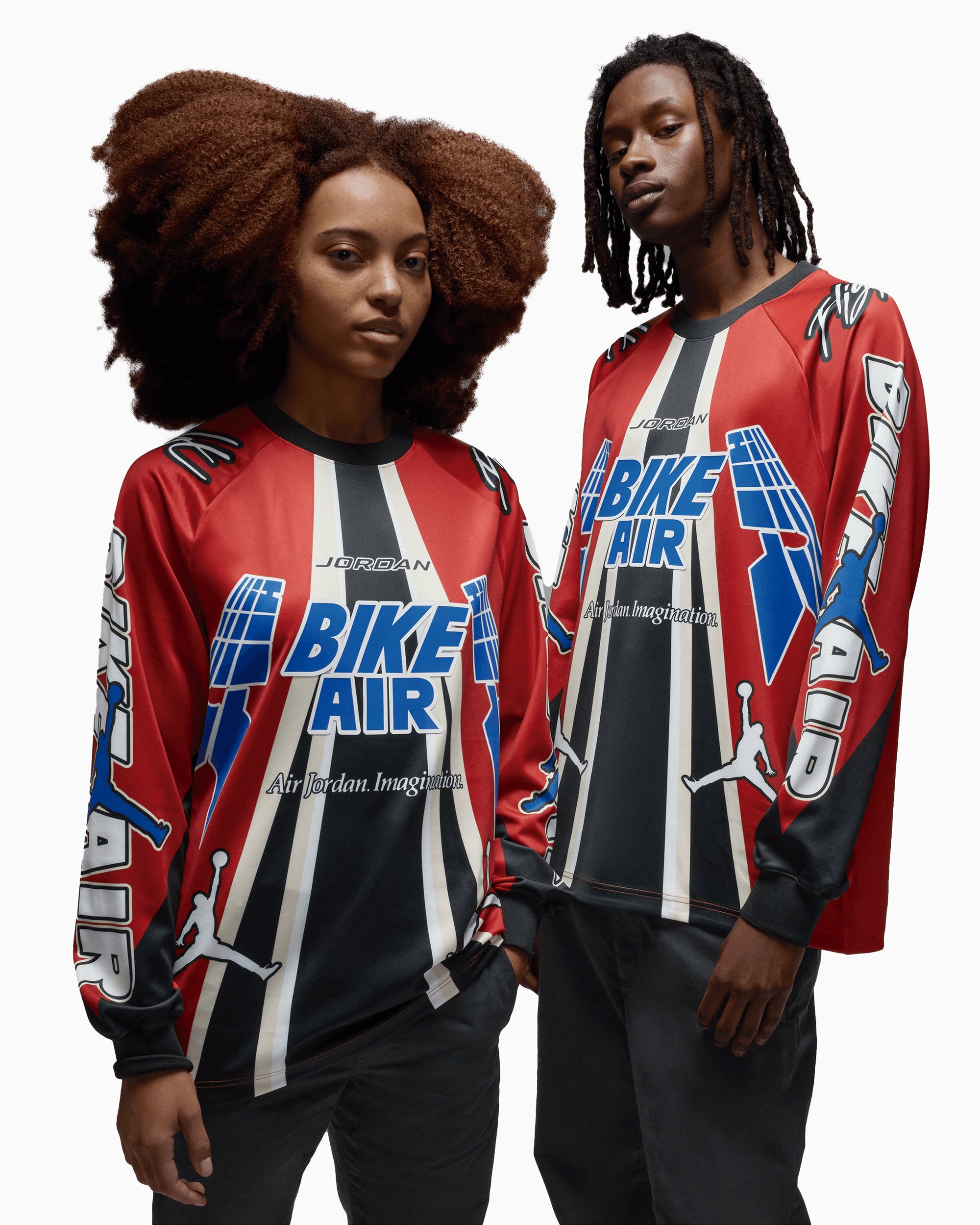 T-Shirts Jordan x Nigel Sylvester Bike Men's Long Sleeve T-Shirt Oversize Men's T-Shirt - HQ1729-623