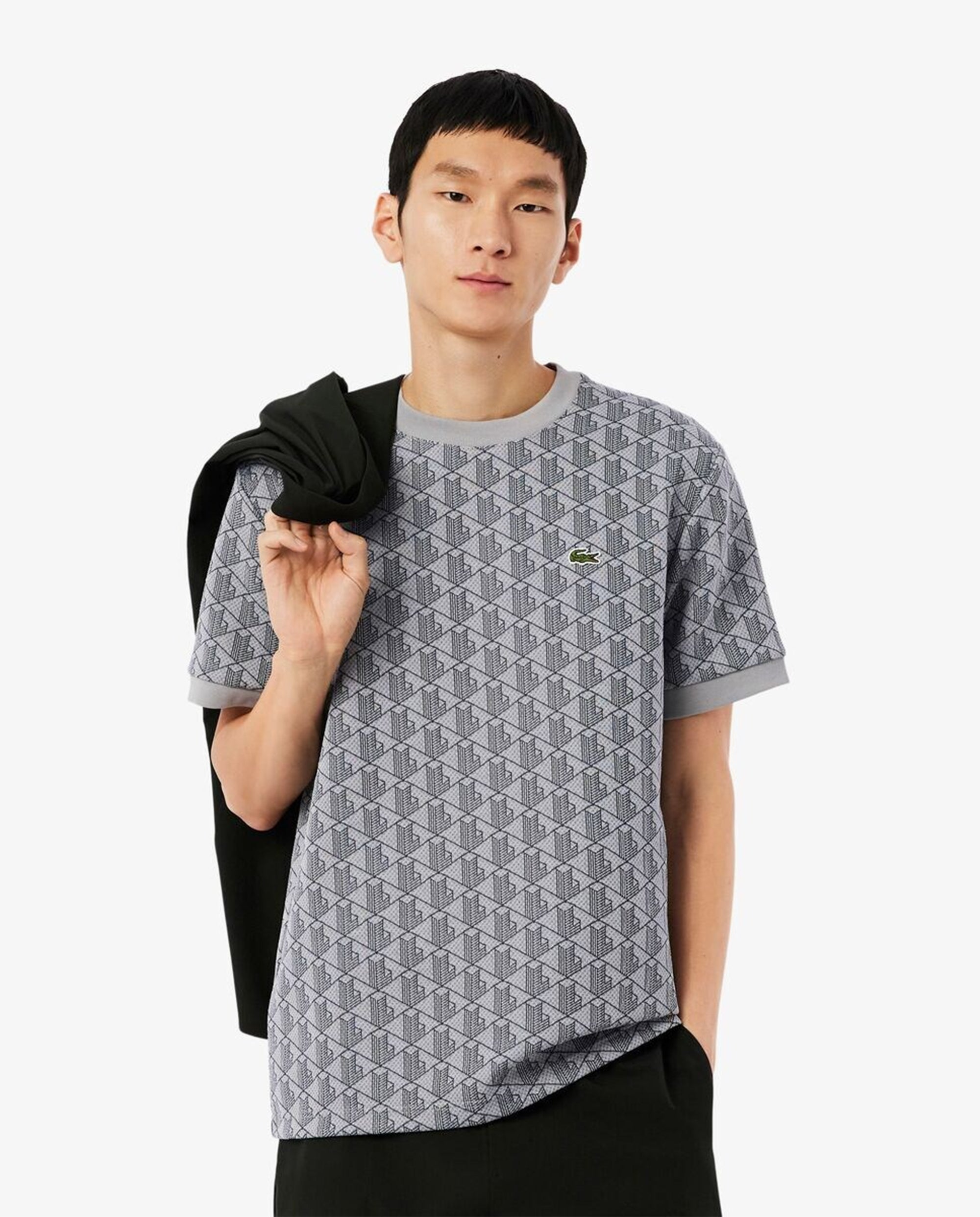 T-Shirts Lacoste Jacquard Graphic Men's T-Shirt - TH1197-00-41I