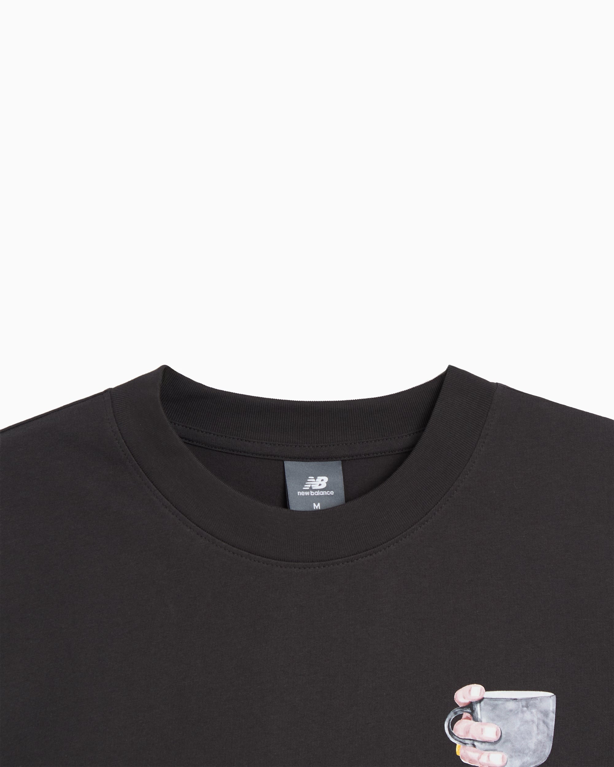 T-Shirts New Balance Grey Days "Coffee" Graphic Oversize Men's T-Shirt - MT6152I1