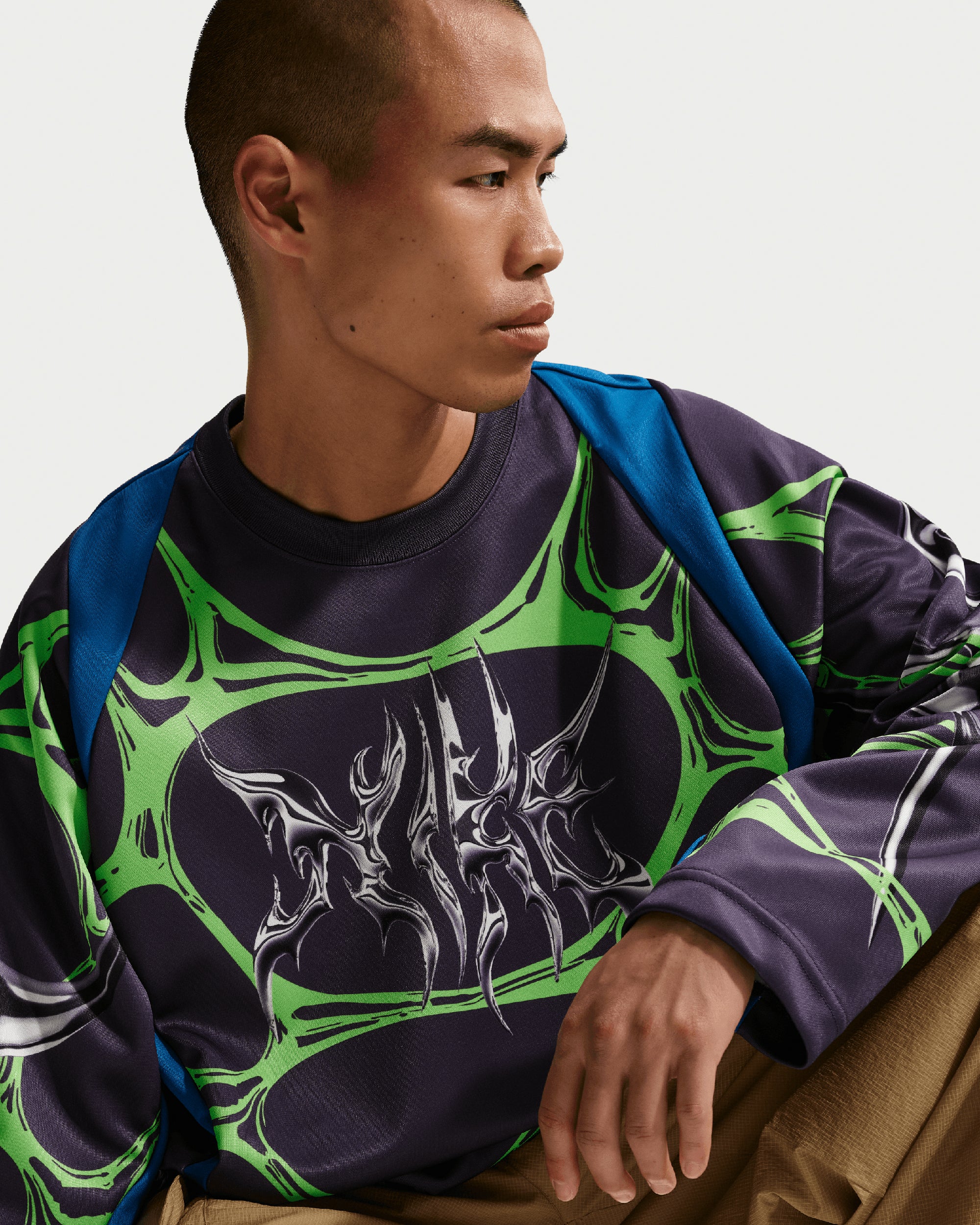 T-Shirts Nike Project F.R.O.G. Jelly Cage Graphic Long-Sleeved Oversize Men's Jersey T-Shirt - IF1294-490