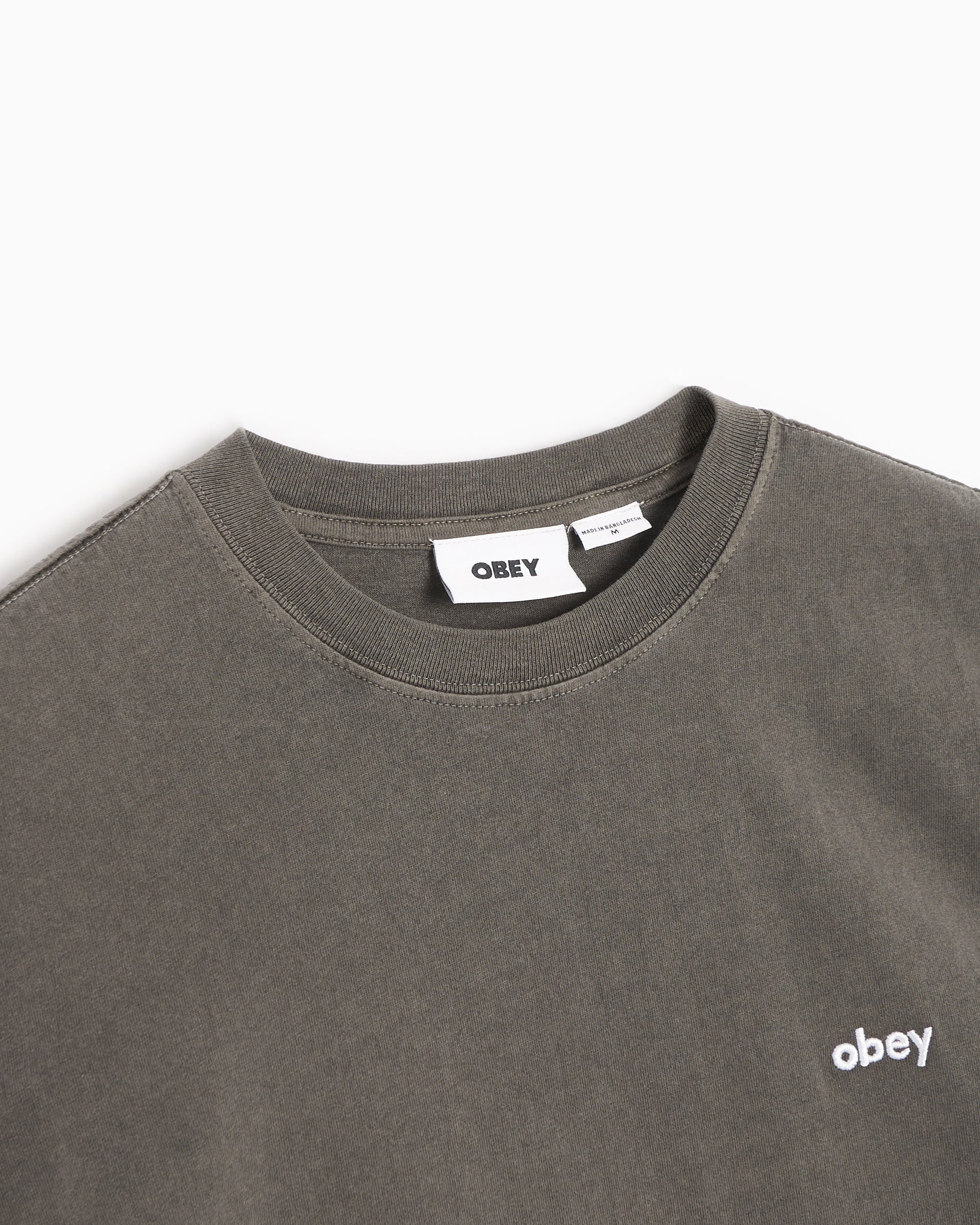 T-Shirts OBEY Clothing Lowercase Pigment Men's Heavywight T-Shirt Relaxed Men's T-Shirt - 131080353-DIB