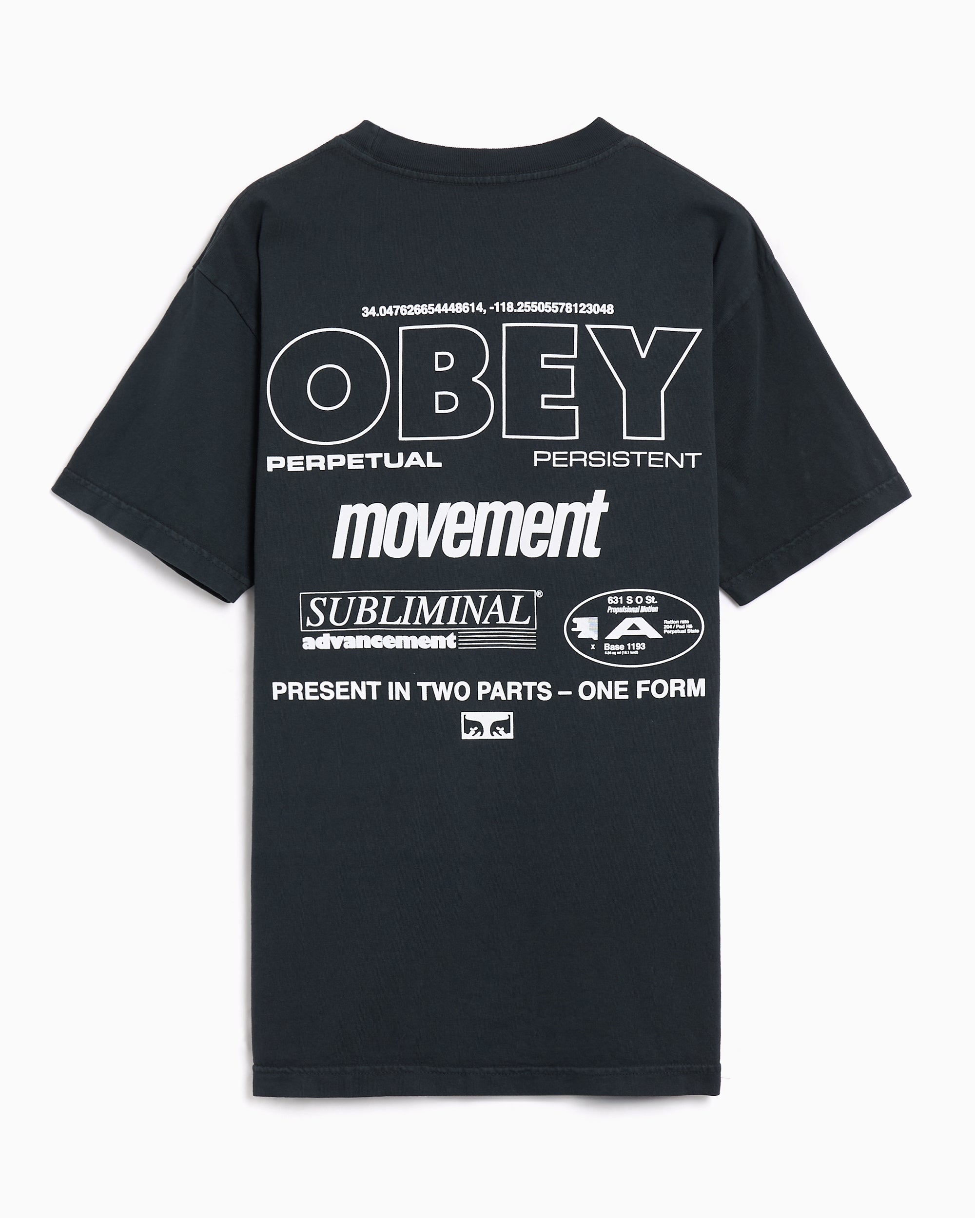 T-Shirts OBEY Clothing Persistent Movement Graphic Men's T-Shirt - 167924207-PTB