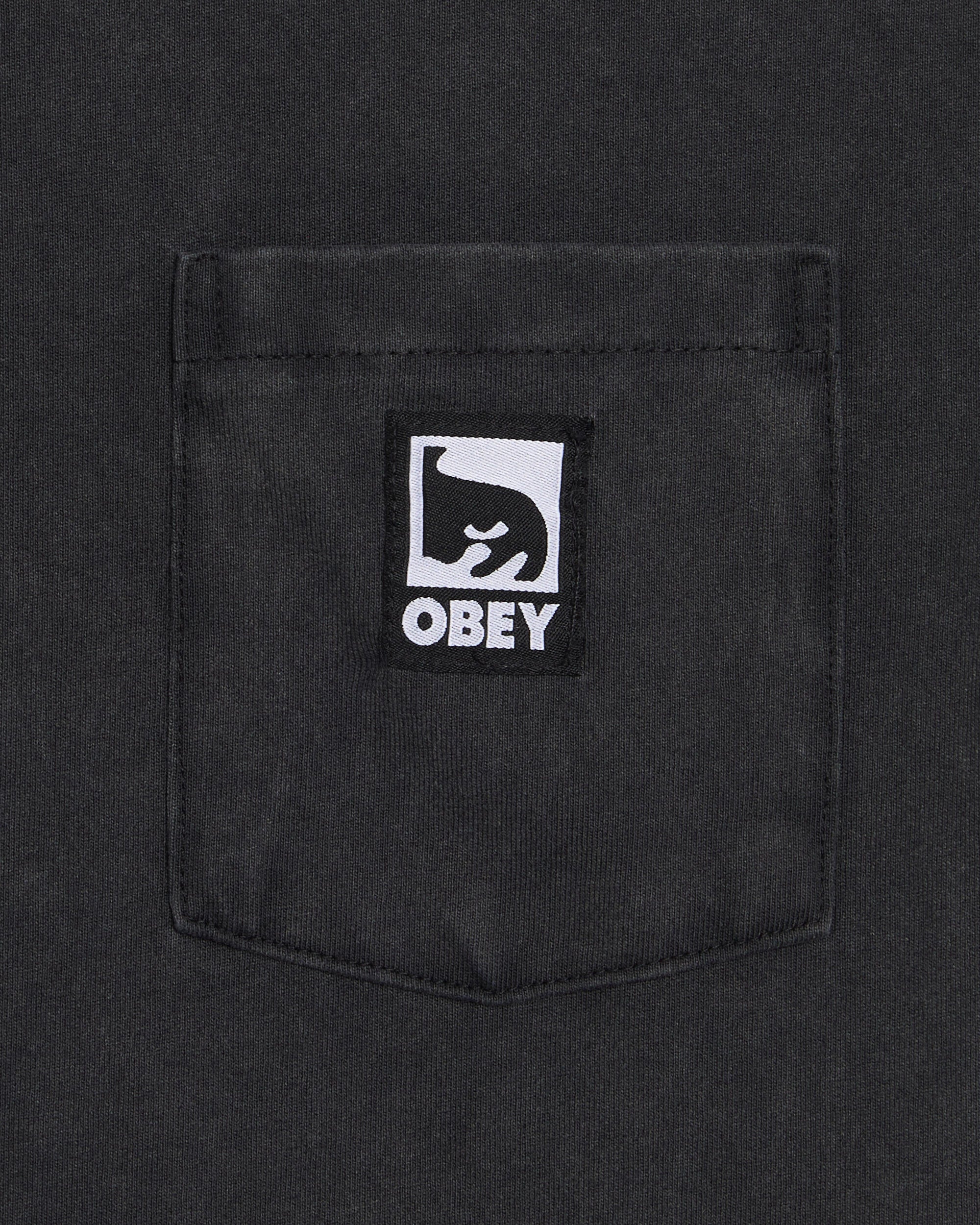 T-Shirts OBEY Clothing Post 2fer Graphic Long-Sleeved Relaxed Men's T-Shirt - 131030150-DUBL
