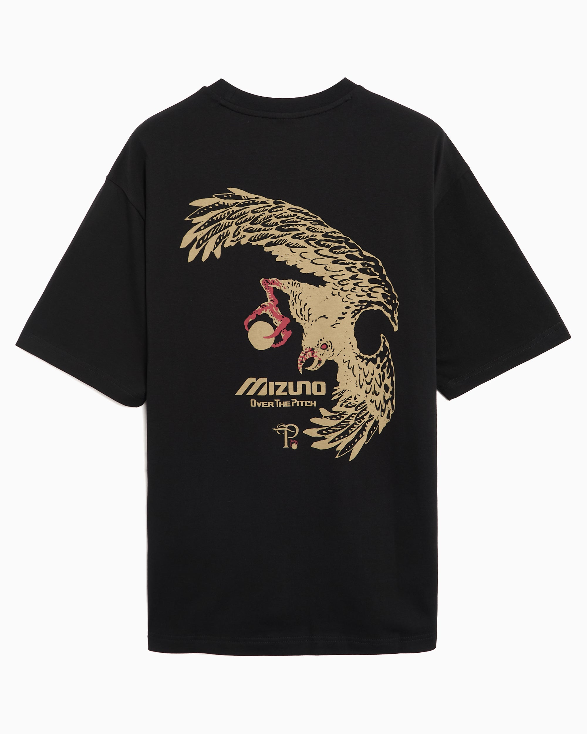 T-Shirts OVER THE PITCH x Mizuno Graphic Oversize Men's T-Shirt - 32TPAI0209