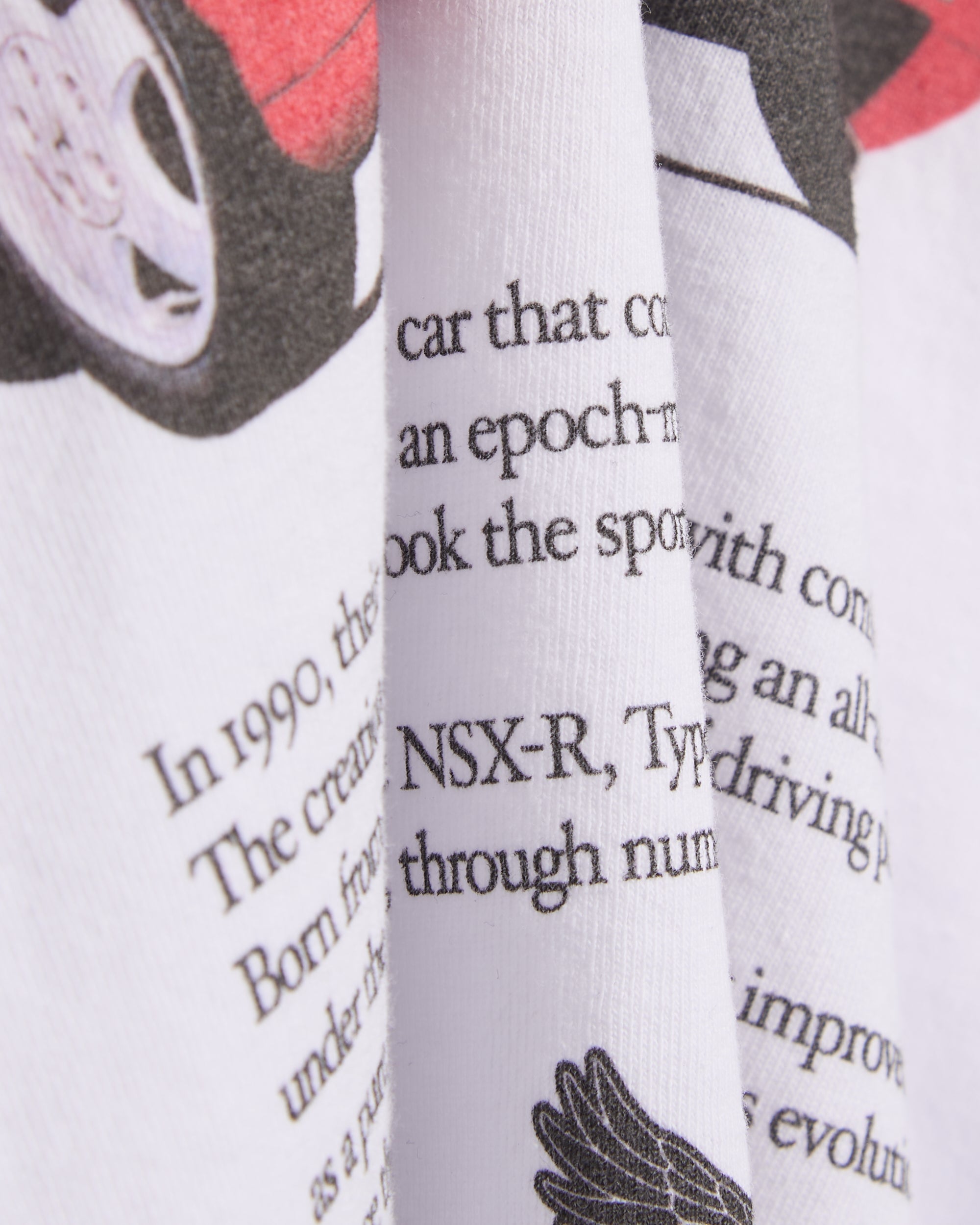T-Shirts Poliquant The New Sports X 1990 Limited Edition Graphic Long-Sleeved Relaxed Men's T-Shirt - 2502025-WHITE
