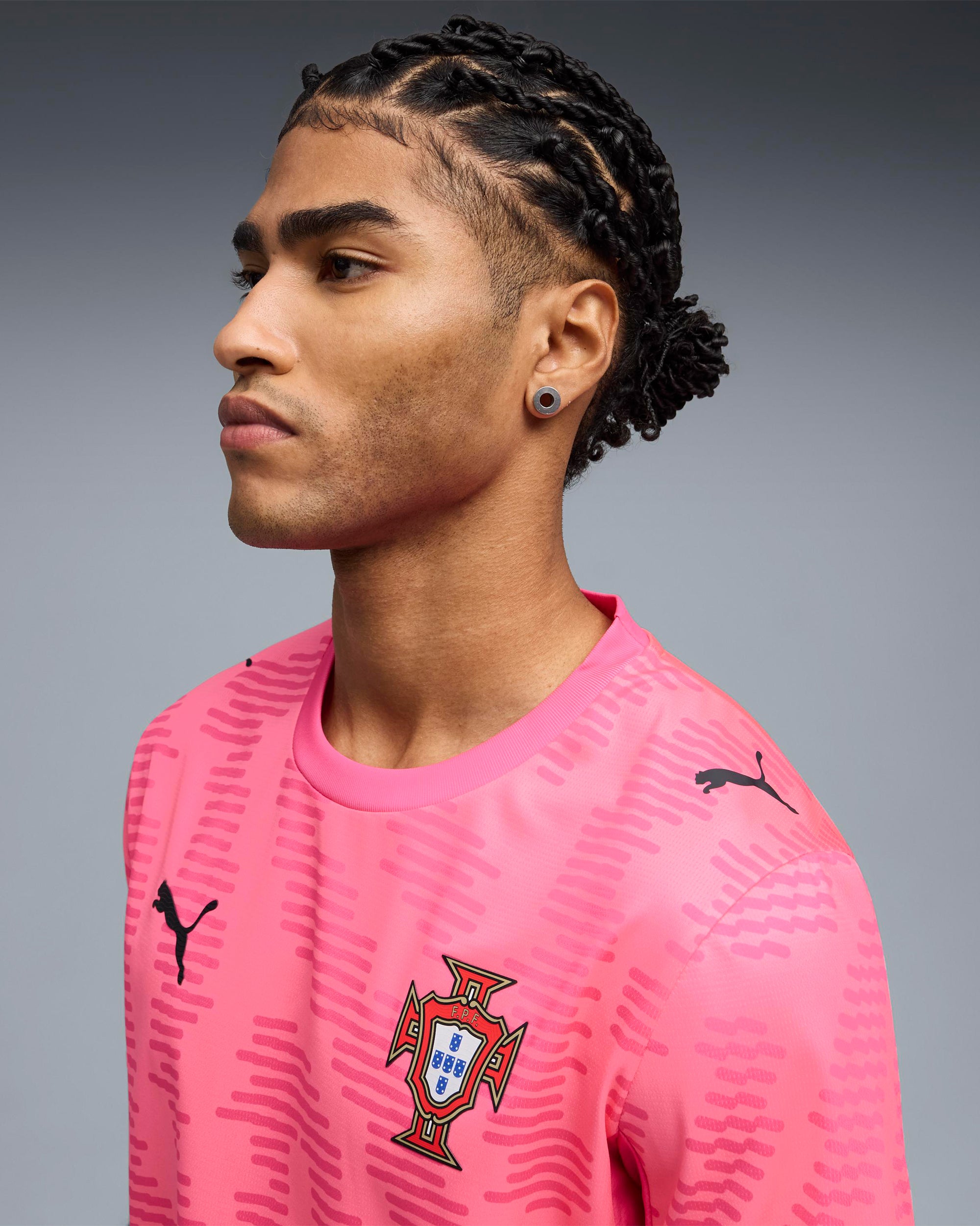 T-Shirts Puma x Salehe Bembury x Portugal Goalkeeper Logo Men's Jersey T-Shirt - 787101-81