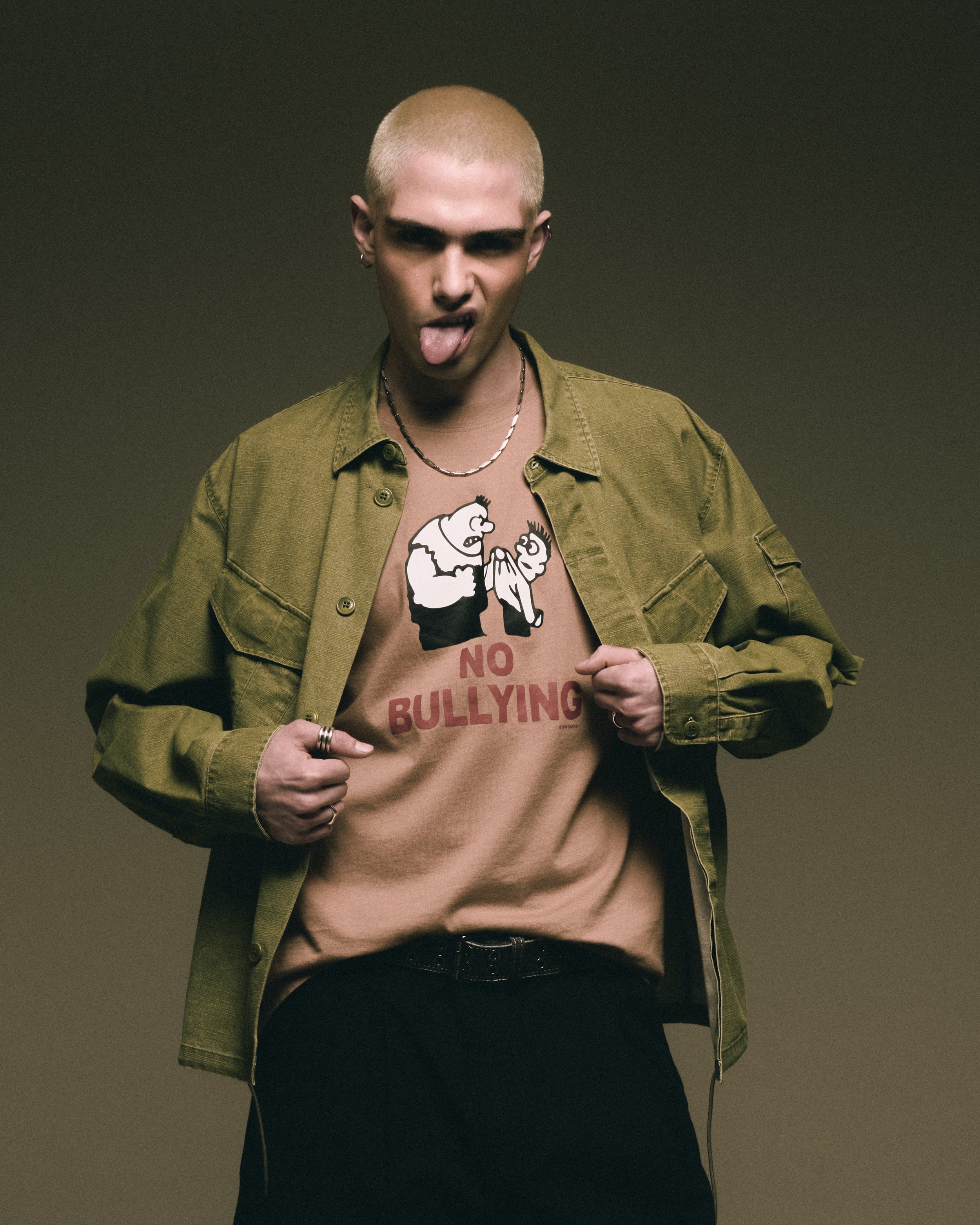 T-Shirts Rassvet No Bullying Men's Knit T-Shirt Men's T-Shirt - PACC16T005-2