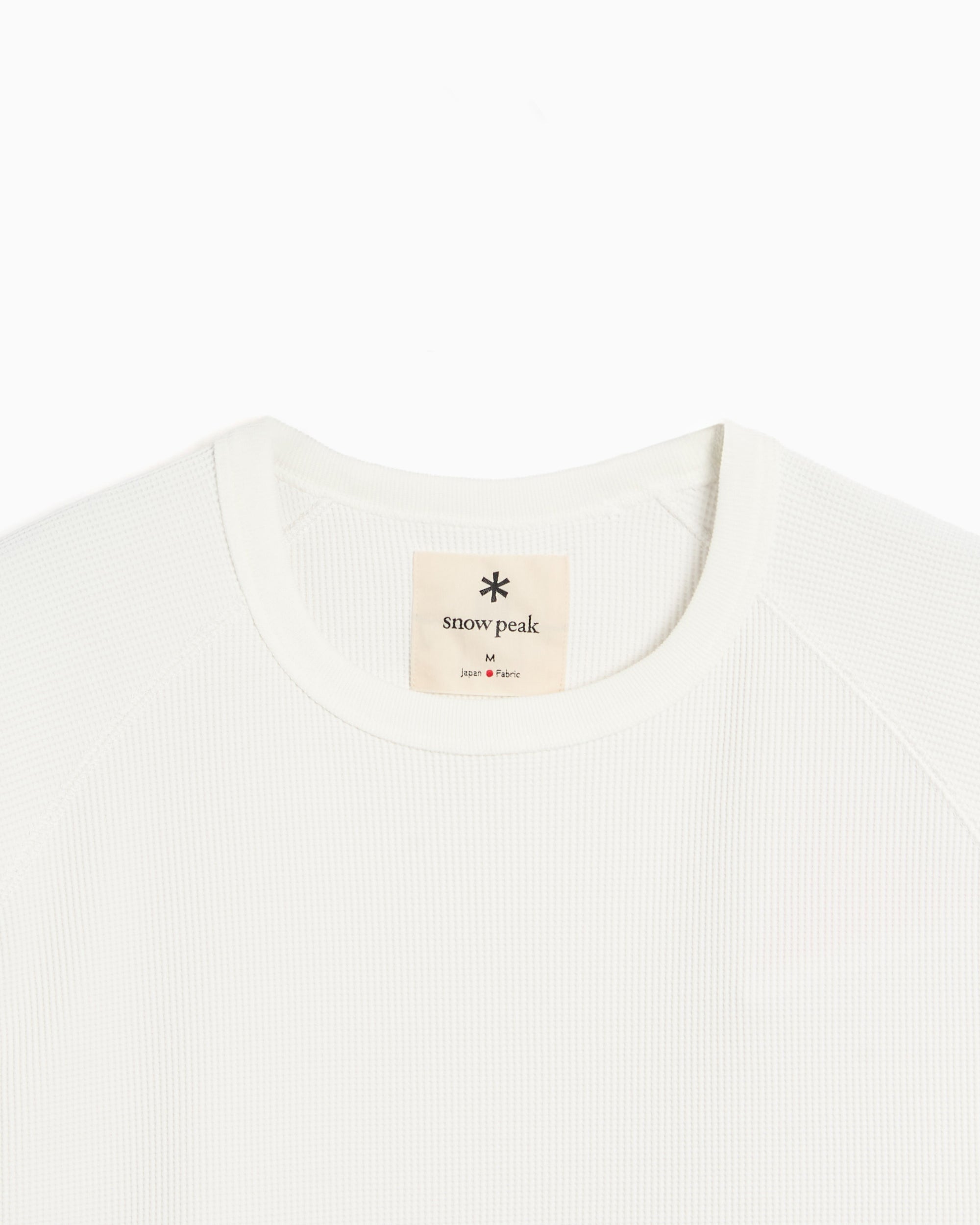 T-Shirts Snow Peak Dry Waffle Water-Repellent Relaxed Men's T-Shirt - CS-26SU012-OFF WHITE