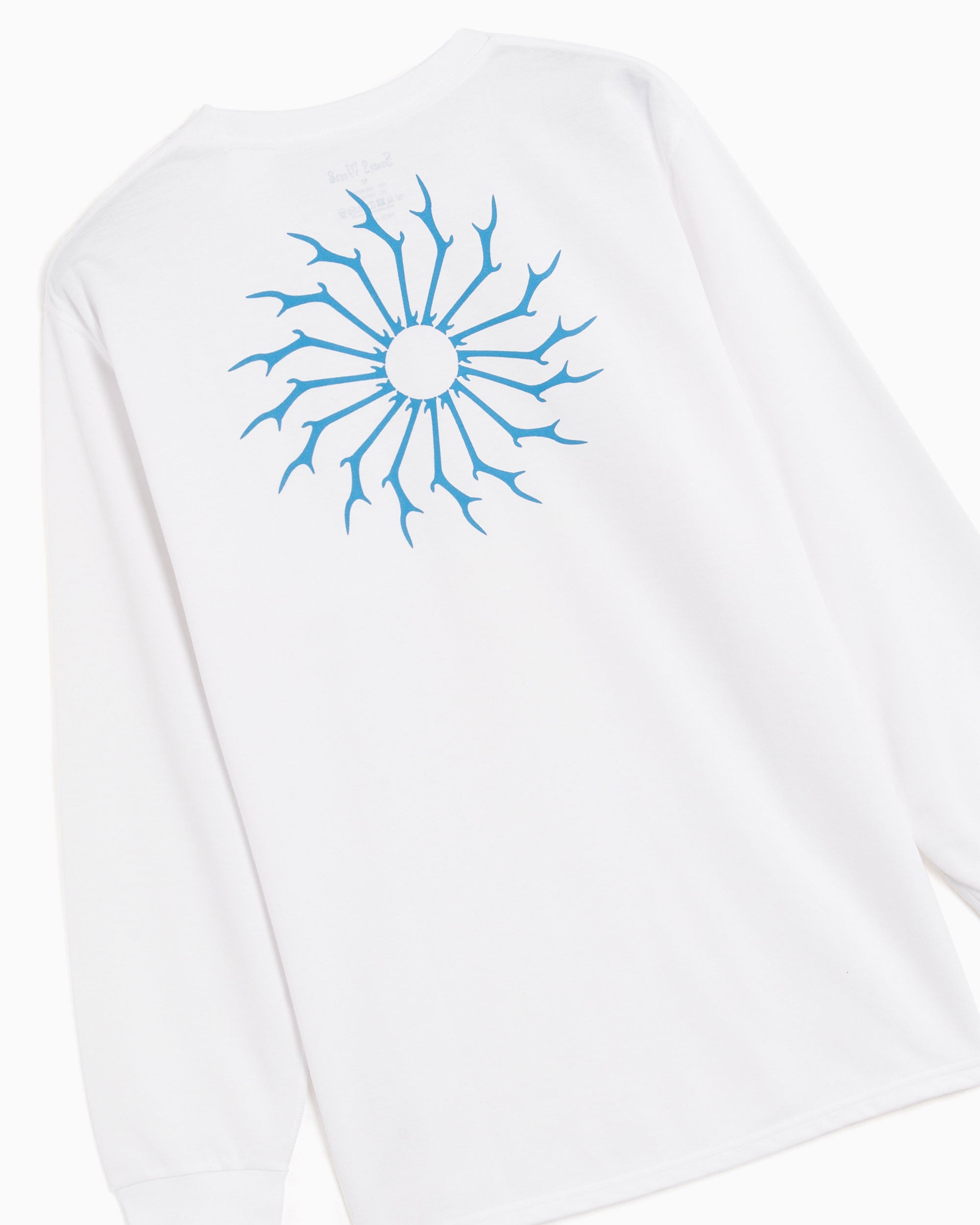 T-Shirts South2 West8 Round Pocket Men's Long Sleeve T-Shirt Men's T-Shirt - NS840-A-White