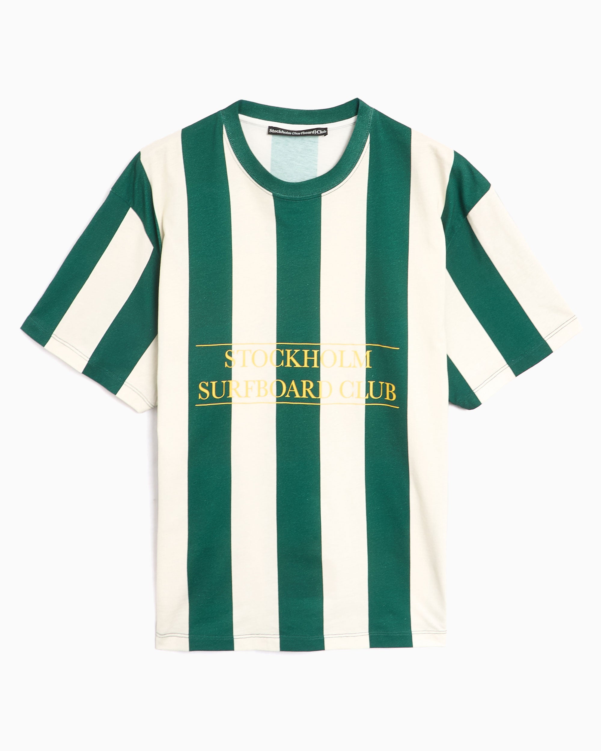 T-Shirts Stockholm (Surfboard) Club Box Stripe Men's T-Shirt Men's T-Shirt - U1000181-Green White