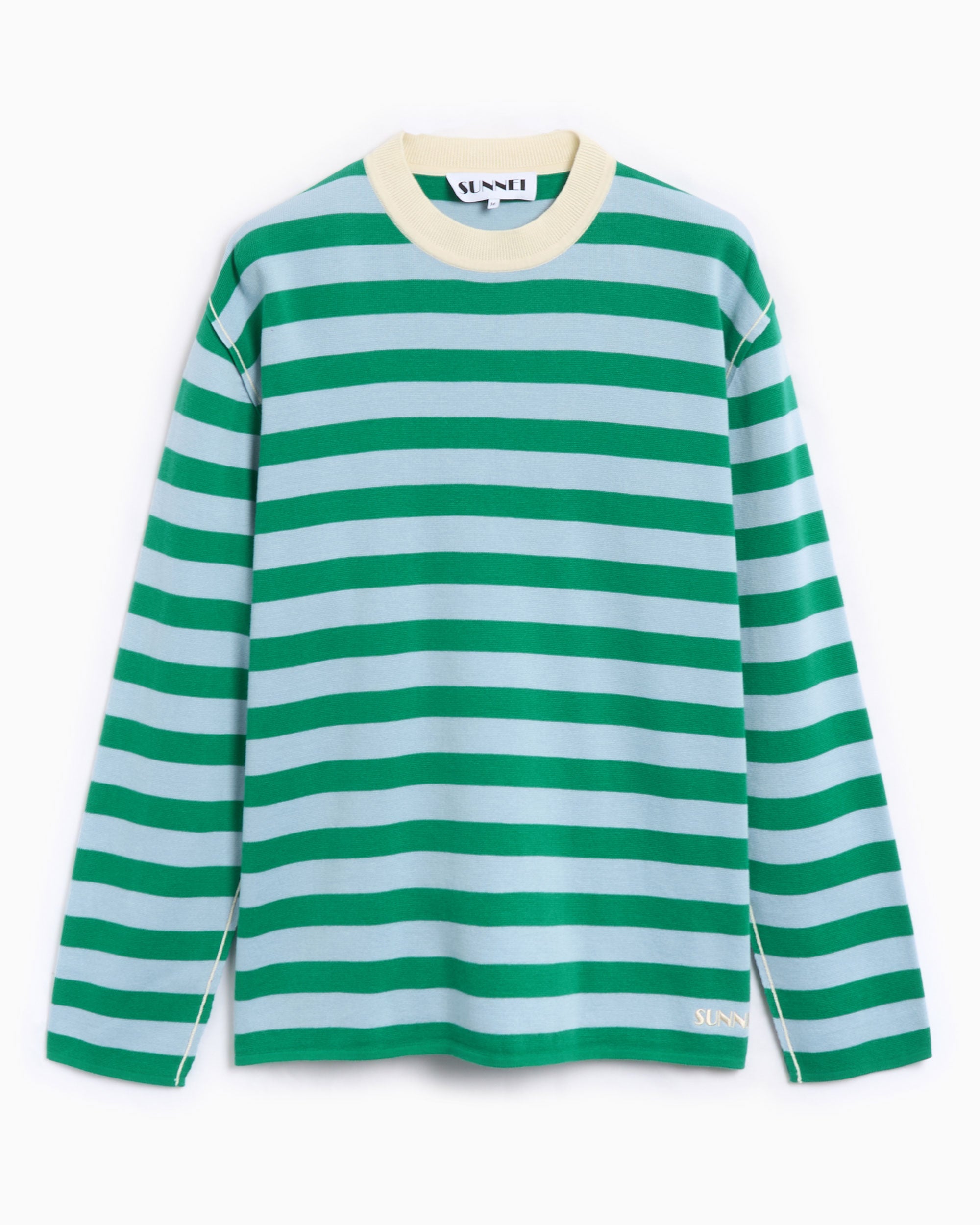 T-Shirts Sunnei Unita Women's Long Sleeve T-Shirt Relaxed Women's T-Shirt - RTWXKNW015-KNT045-8198