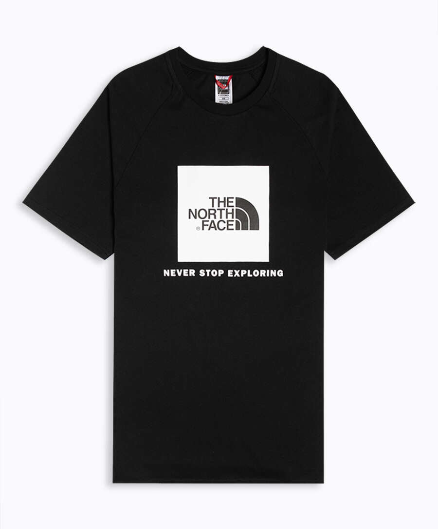 T-Shirts The North Face Raglan Red Box Men's Short-Sleeve T-Shirt Men's T-Shirt - NF0A3BQOKY41