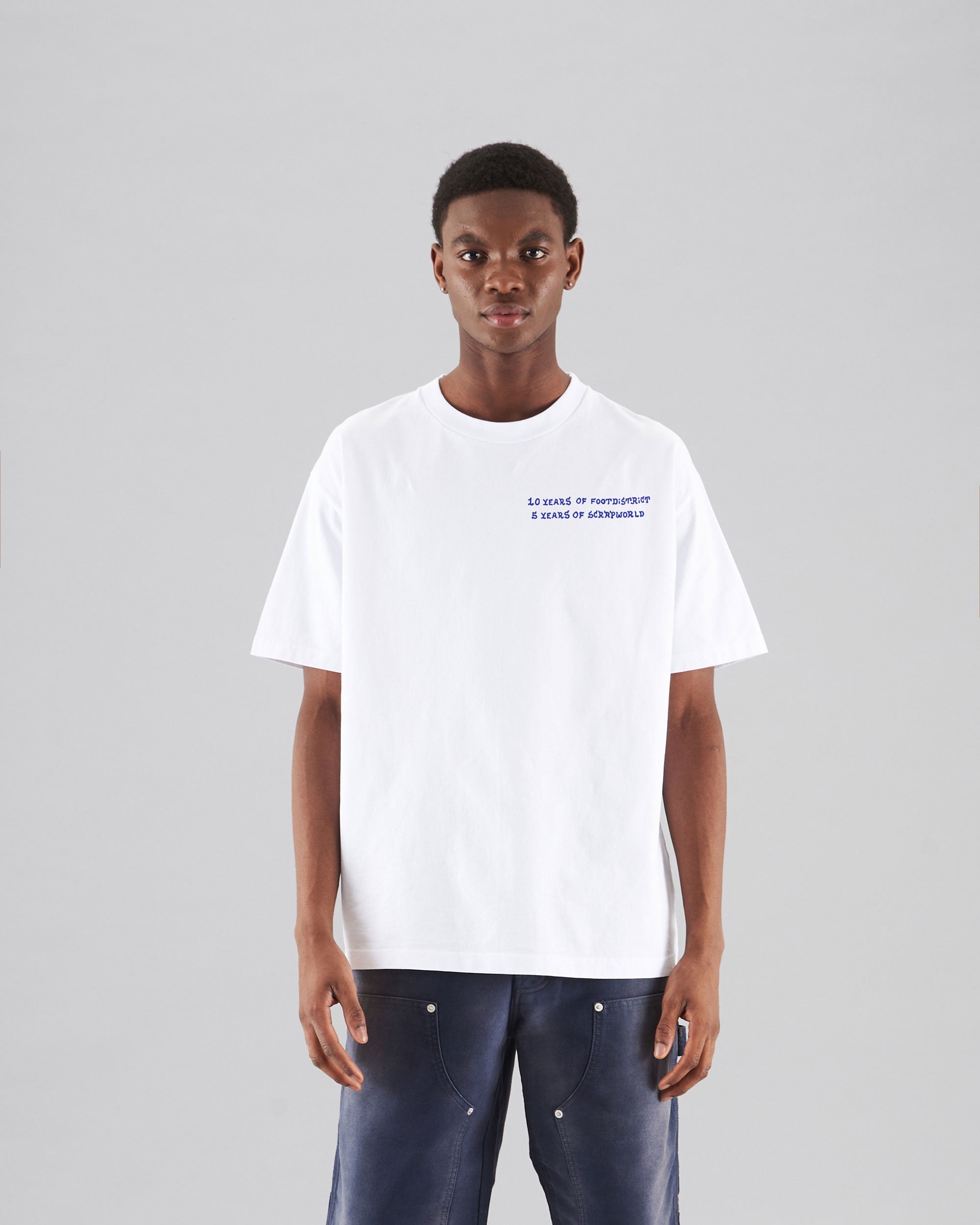 T-Shirts X ScrapWorld FOOTDISTRICT x ScrapWorld Logo Unisex T-Shirt Unisex T-Shirt - FDSWTSHIRT-WHITE