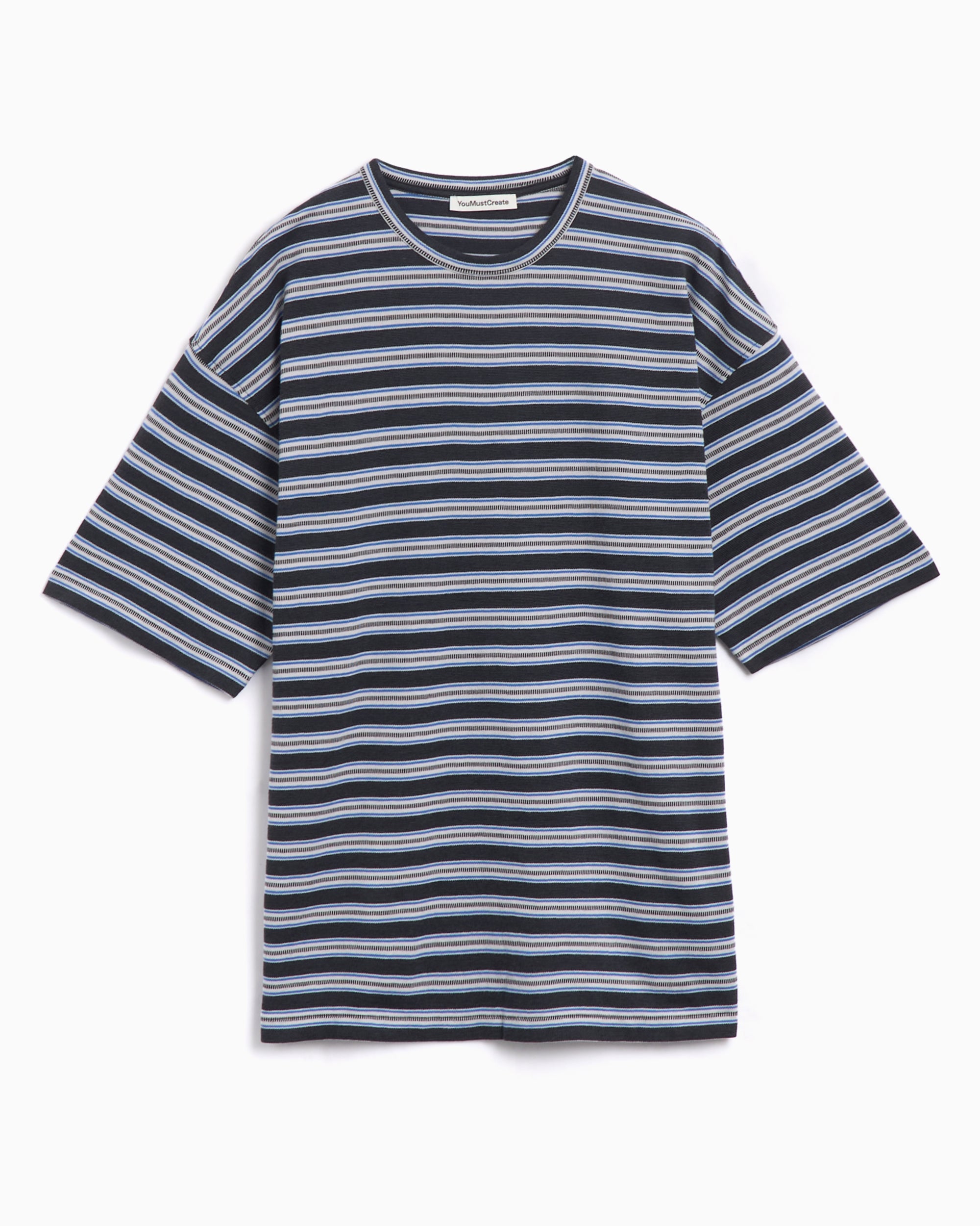 T-Shirts YMC Triple T Men's Stripe T-Shirt Oversize Men's T-Shirt - P6YAL-MULTI