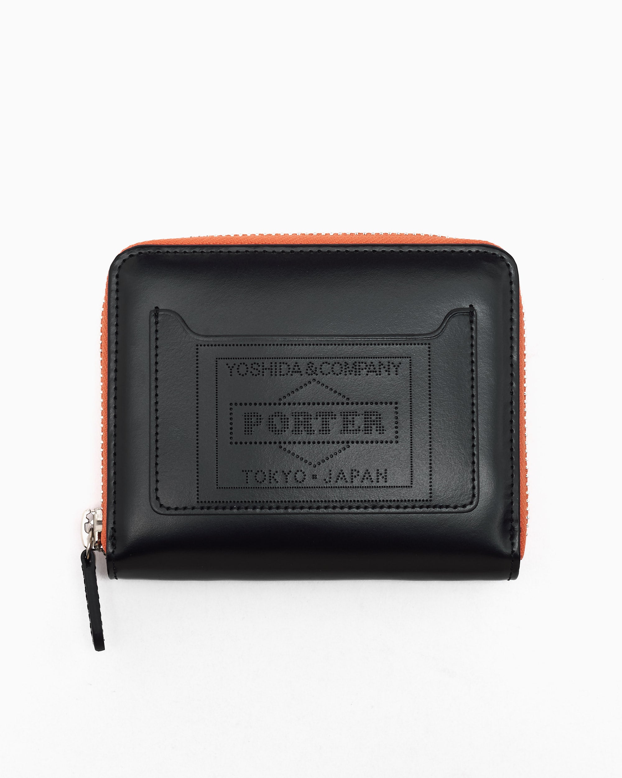Wallets Porter-Yoshida & Co. PS With Zipper Unisex Wallet - 384-02951-BLACKORANGE