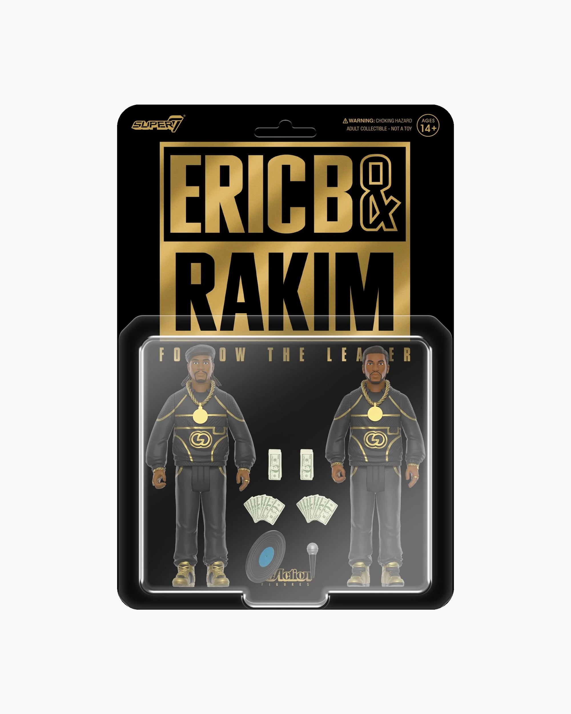 Art Toys Super7 ReAction Eric B & Rakim Follow The Leader 2 Pack - S7MEBRFTL