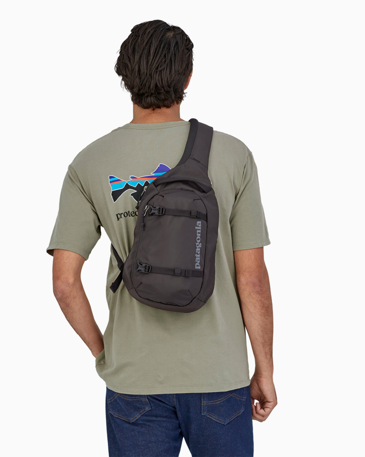 Backpacks and Suitcases Patagonia Atom Sling 8L Cross-Body Unisex Backpack - 48262-BLK