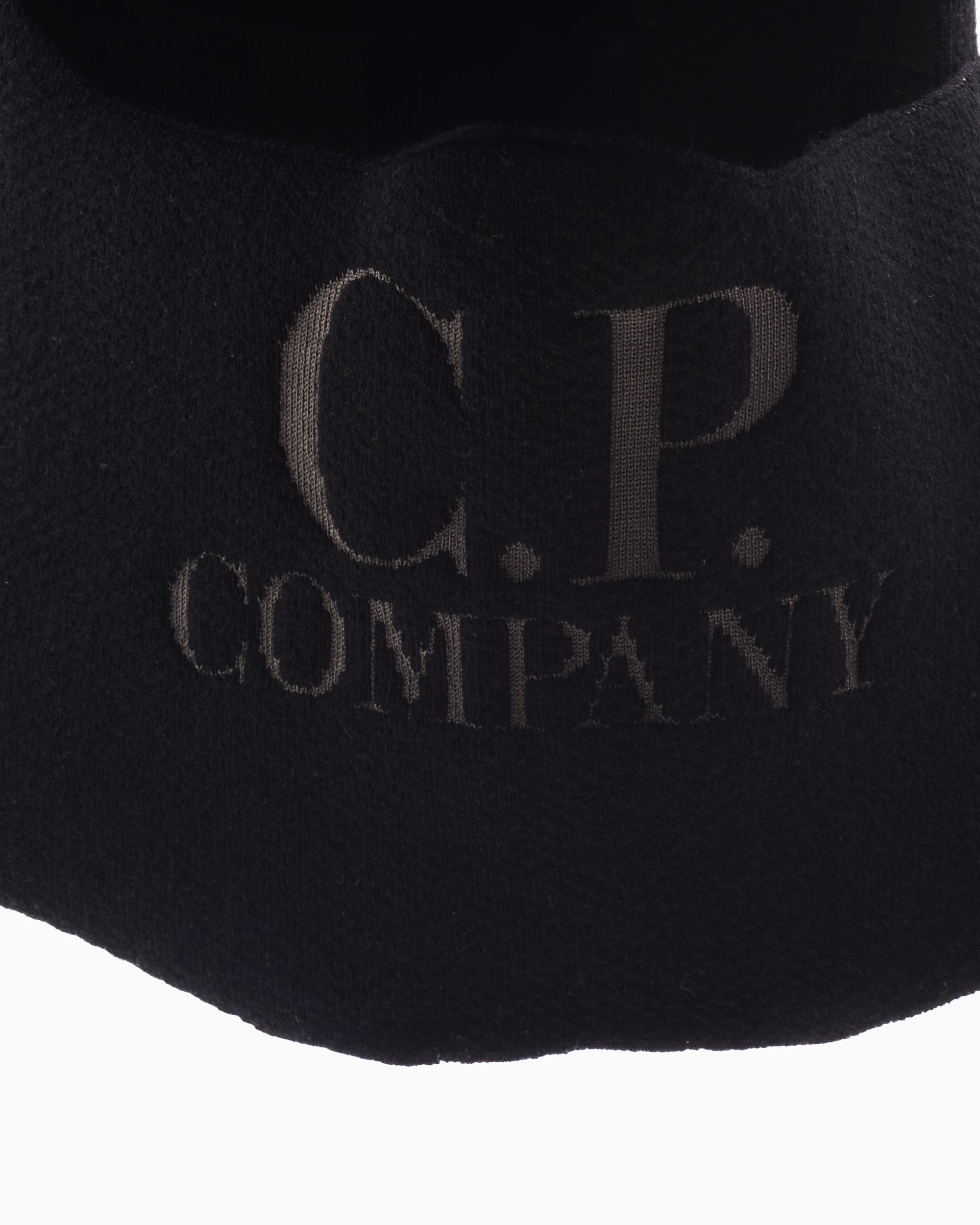 Caps CP Company Unisex Extrafine Merino Wool Visor Neck Cap Unisex Cap - 17CMAC298A005509A-999