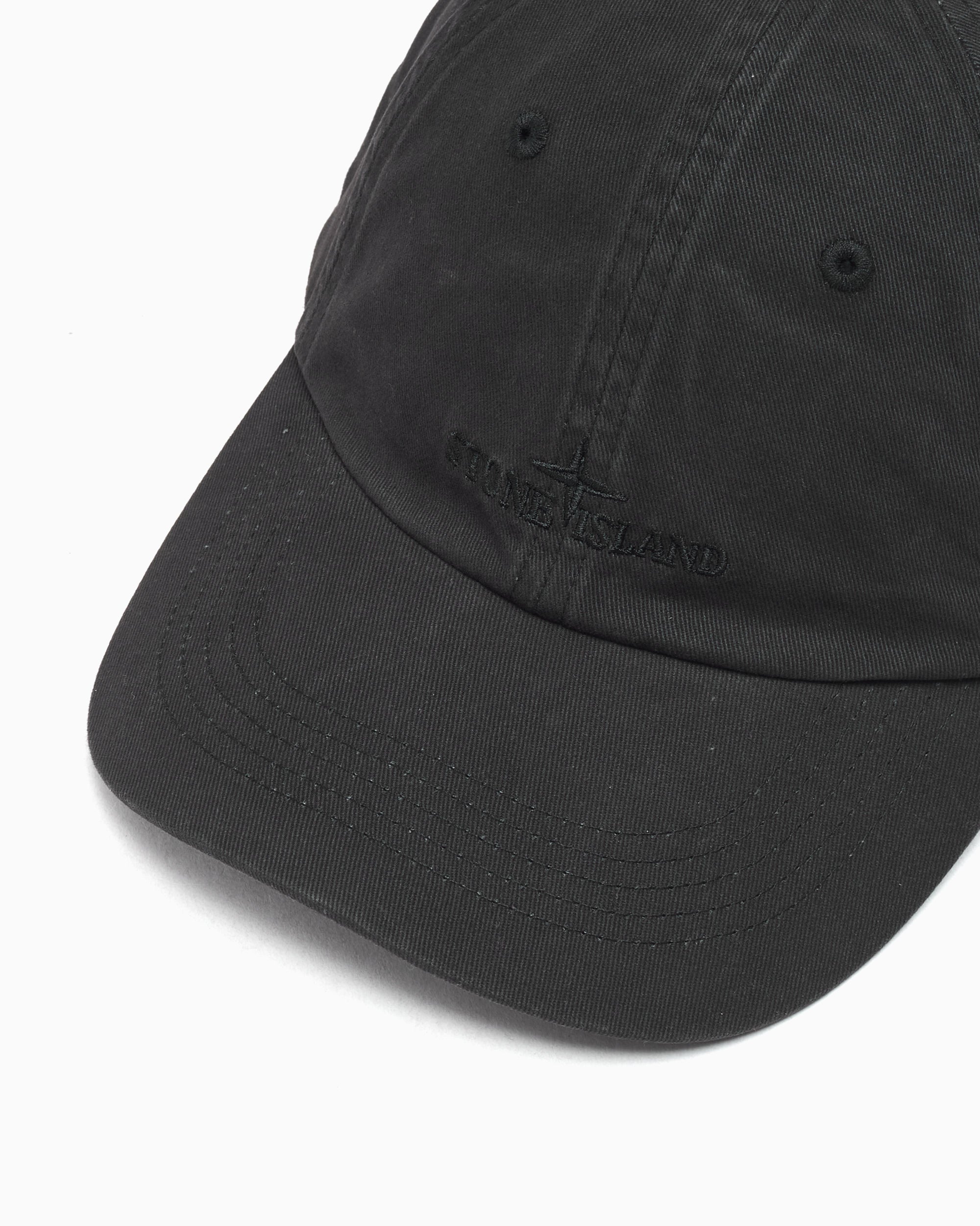 Boné Stone Island Brushed Cotton Gabardine Unisexo