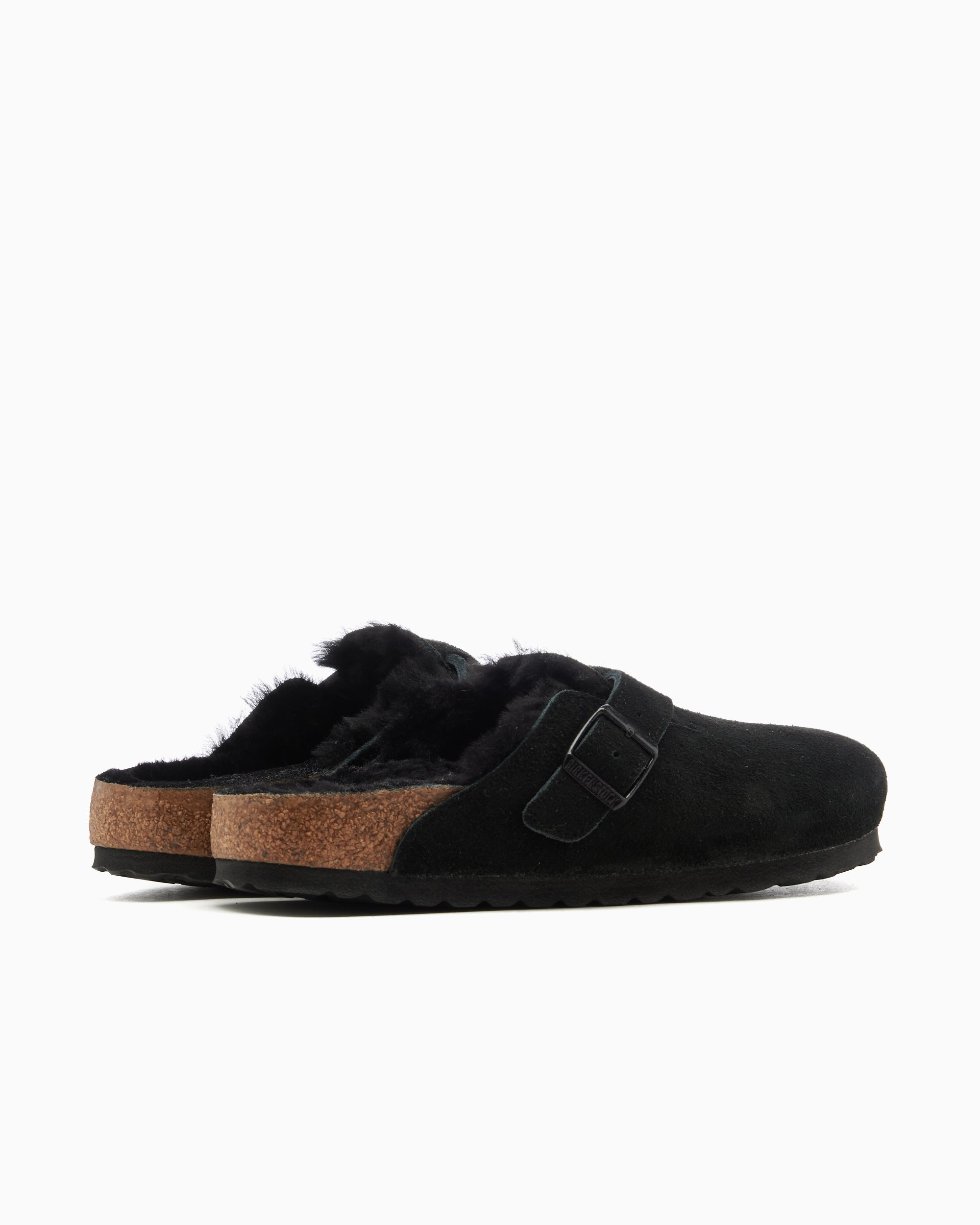 BIRKENSTOCK Boston Shearling Suede Leather Narrow