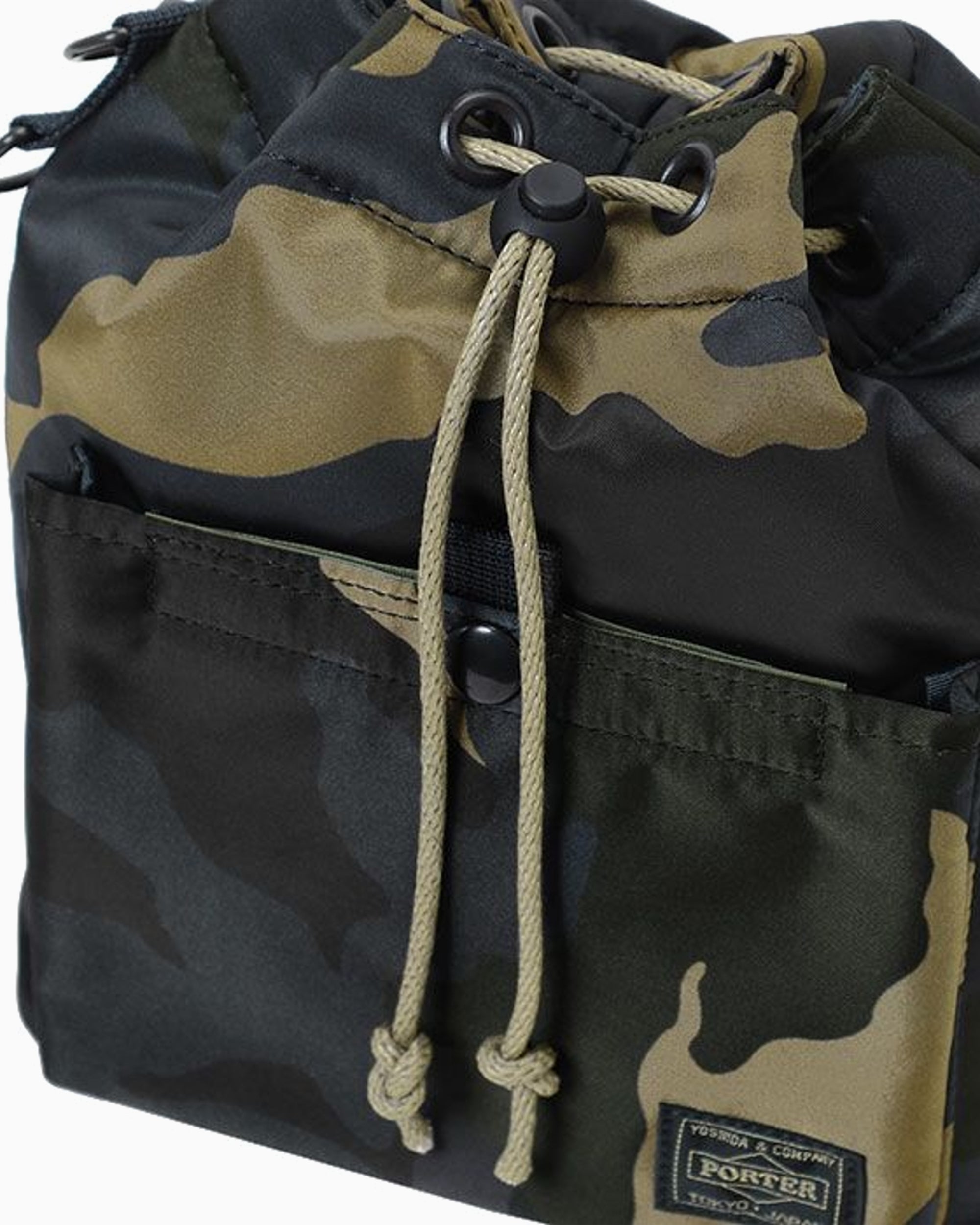 Handbags Porter-Yoshida & Co. Counter Shade Balloon Unisex Shoulder Bag - 381-18191-WOODLANDKHAKI