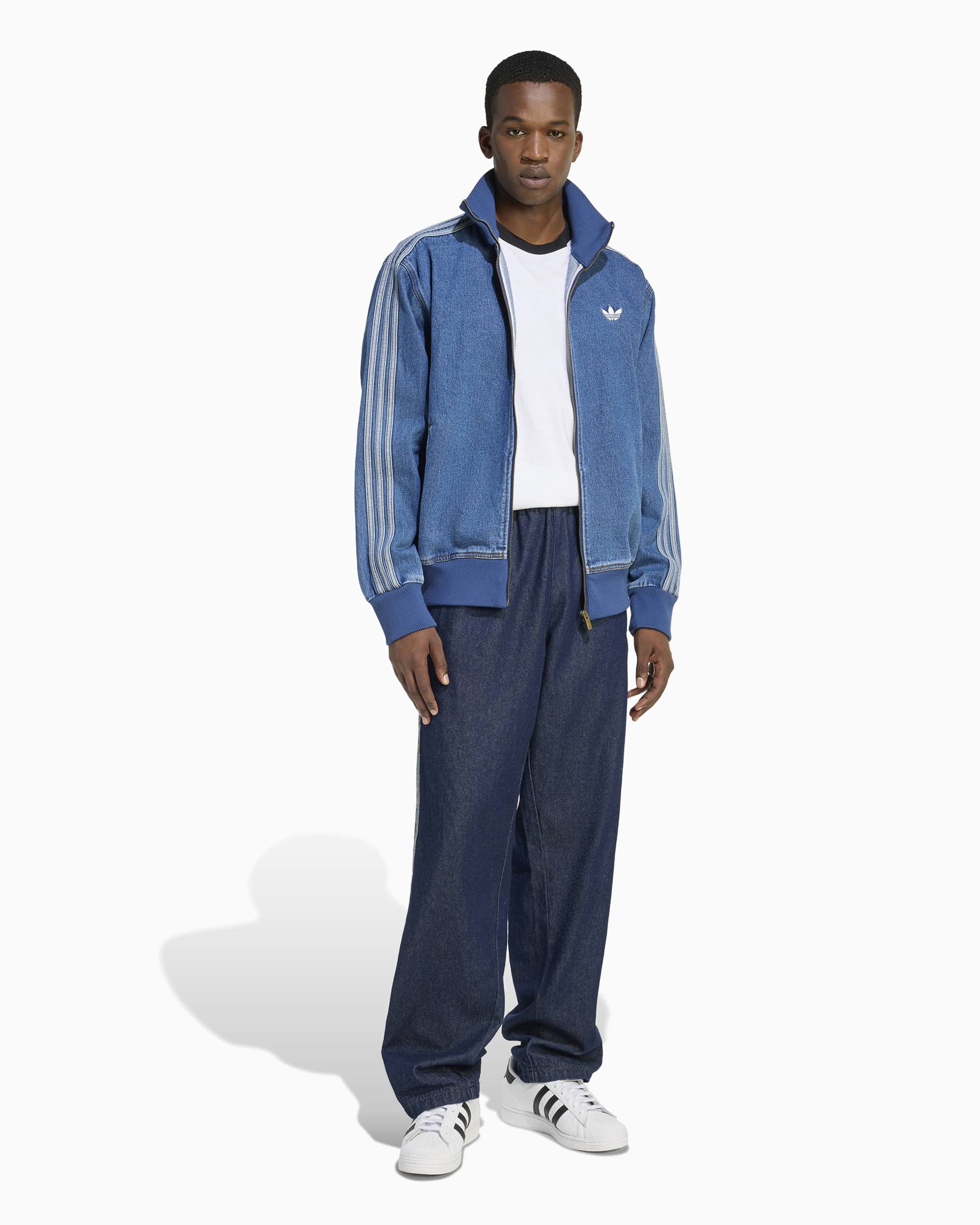 Track Jacket Relaxed adidas Originals Adicolor Denim Firebird para hom