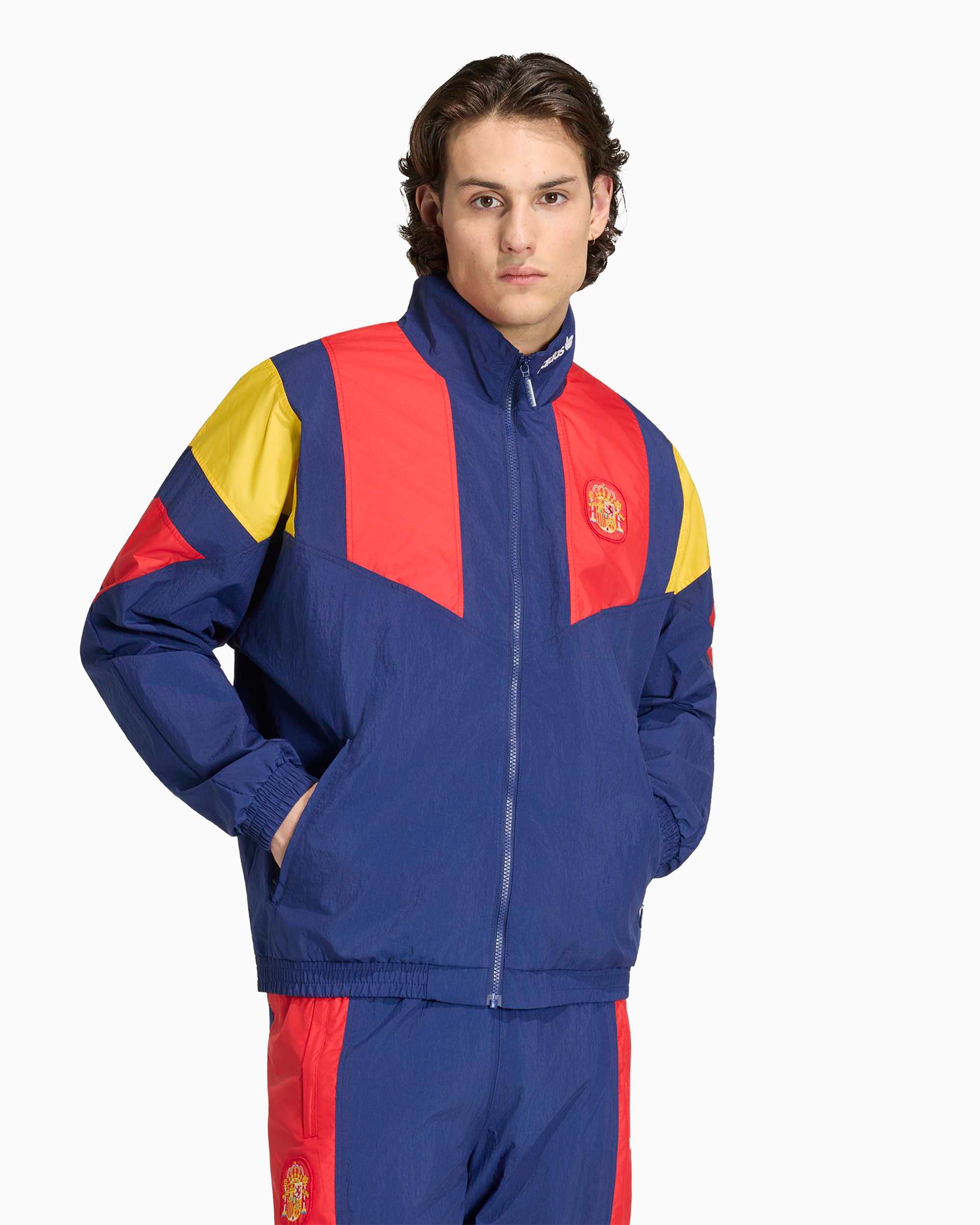 Jackets Coats adidas Originals EQT Spain Football Logo Relaxed Men's Track Jacket - KG2575