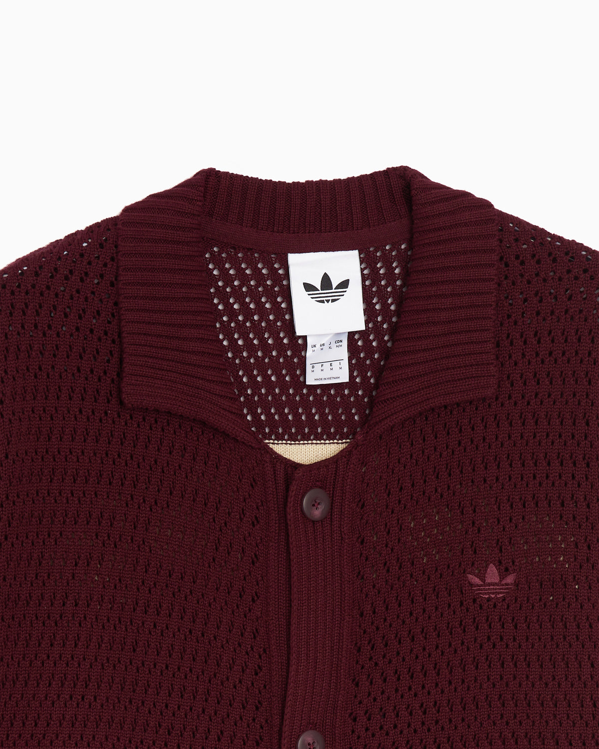 Jackets Coats adidas Originals "Munich" Crochet Logo Relaxed Men's Cardigan - KQ6977