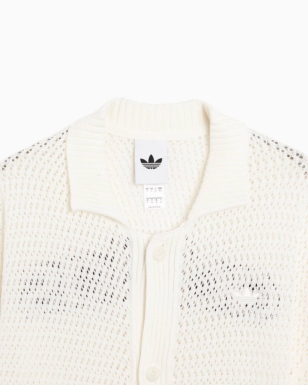 Jackets Coats adidas Originals "Munich" Crochet Logo Relaxed Men's Cardigan - KR9096